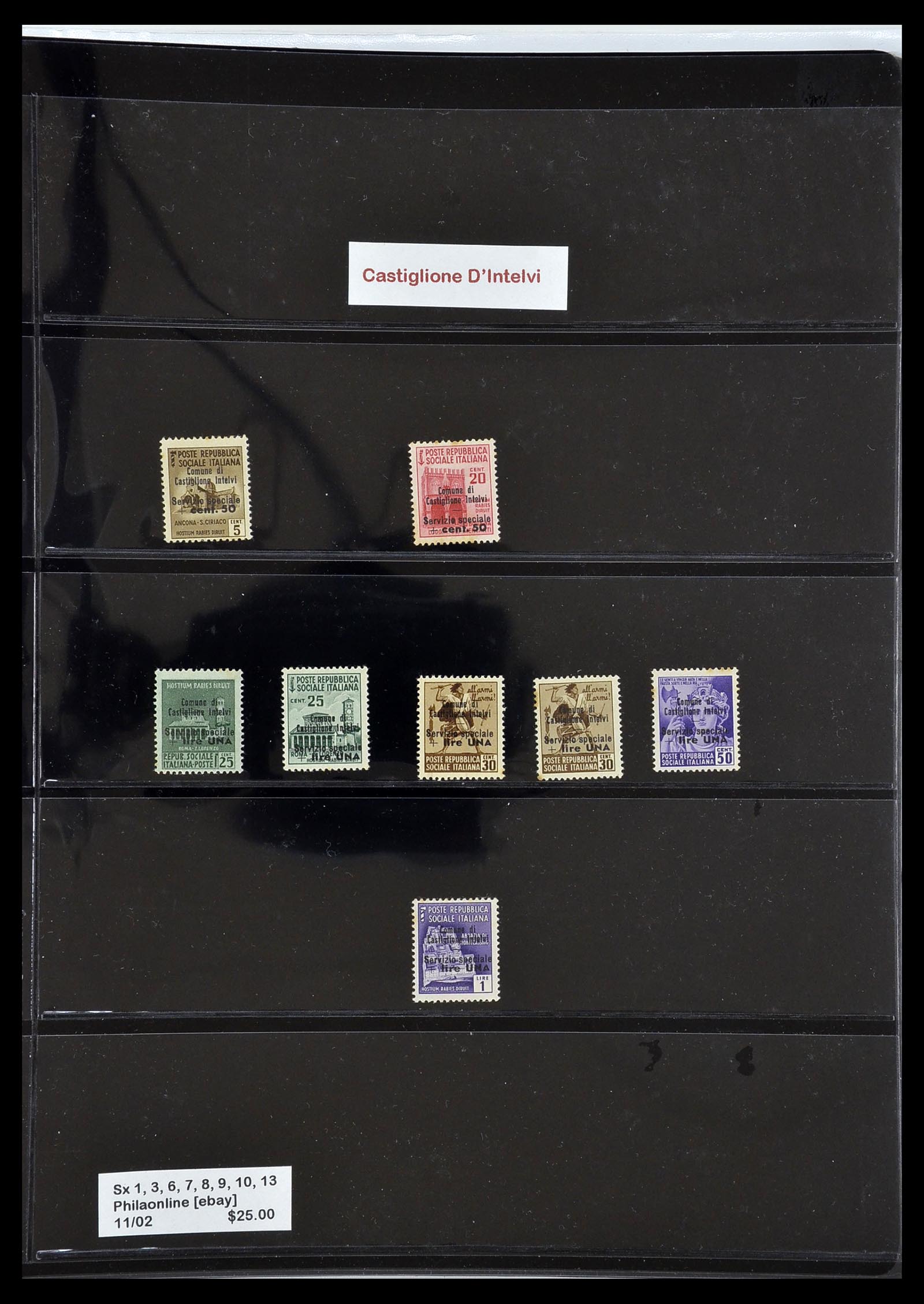 34227 065 - Postzegelverzameling 34227 Italië R.S.I. 1943-1945.