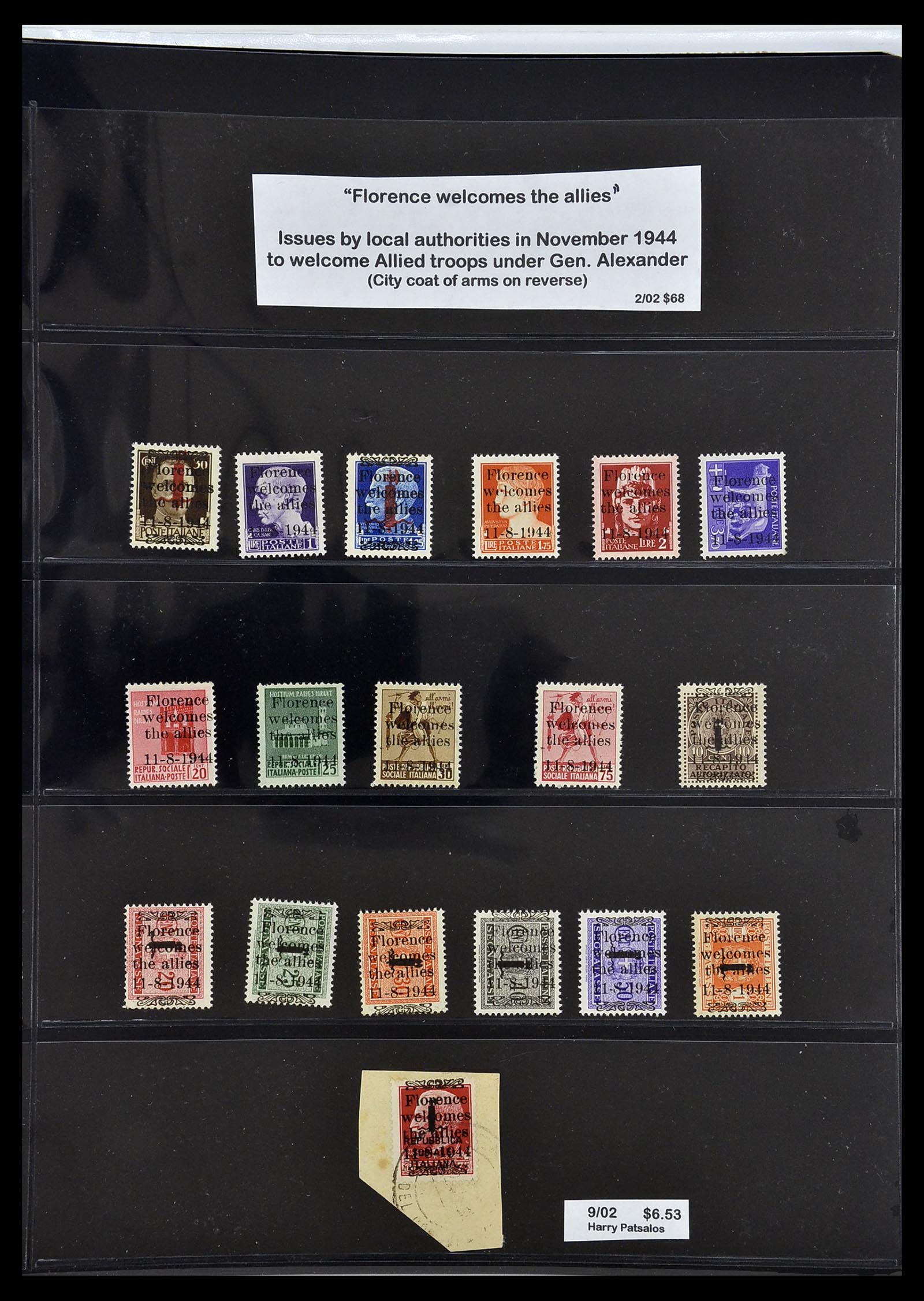 34227 067 - Postzegelverzameling 34227 Italië R.S.I. 1943-1945.