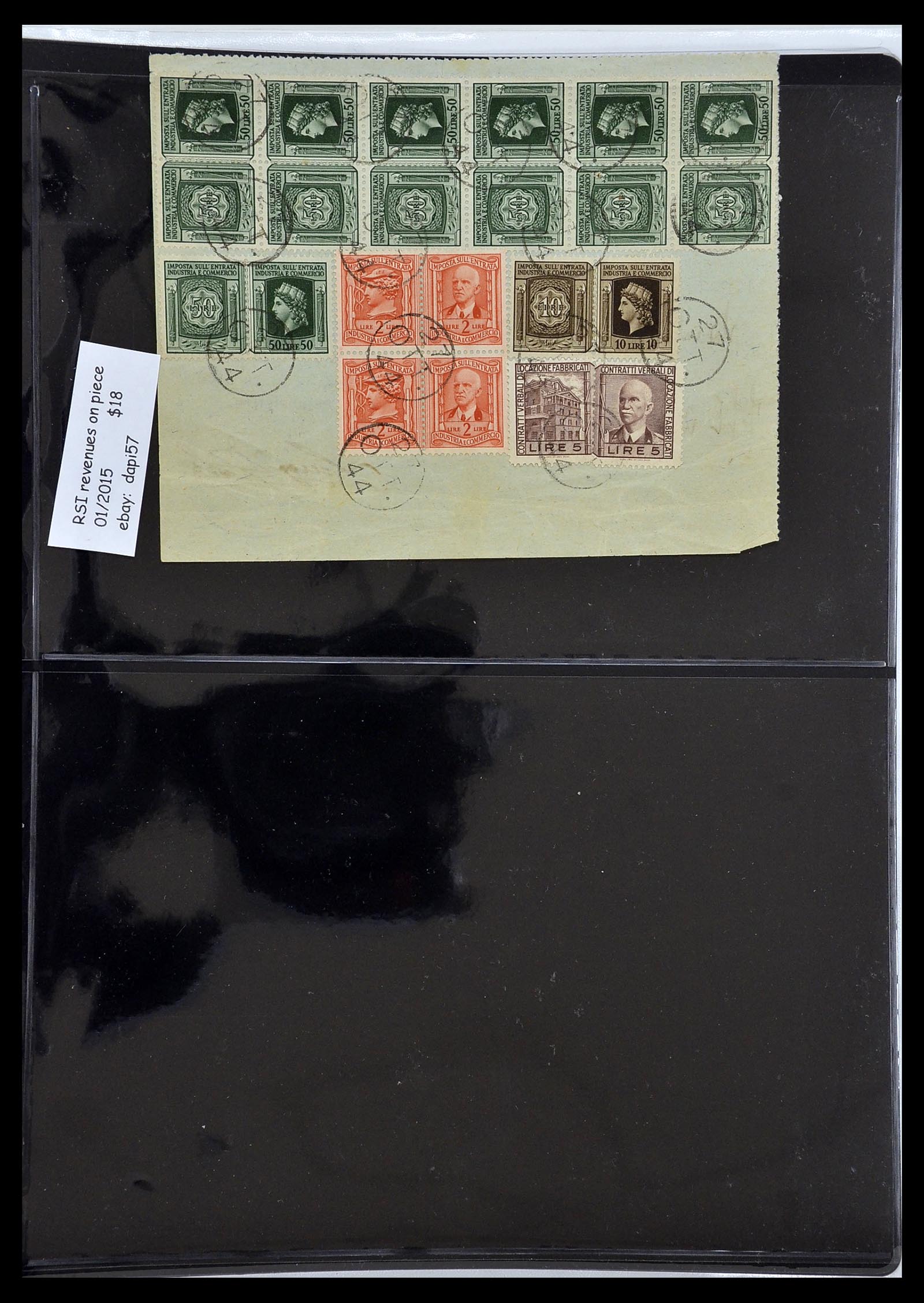 34227 071 - Postzegelverzameling 34227 Italië R.S.I. 1943-1945.
