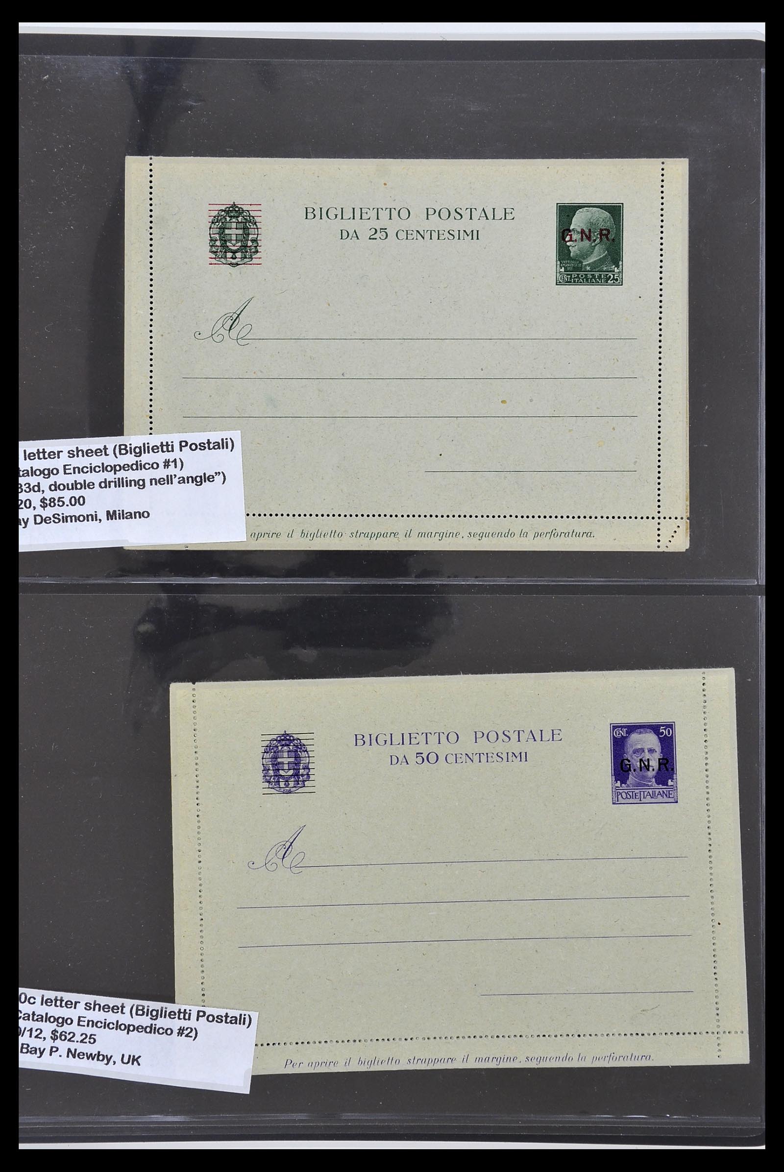 34227 076 - Postzegelverzameling 34227 Italië R.S.I. 1943-1945.