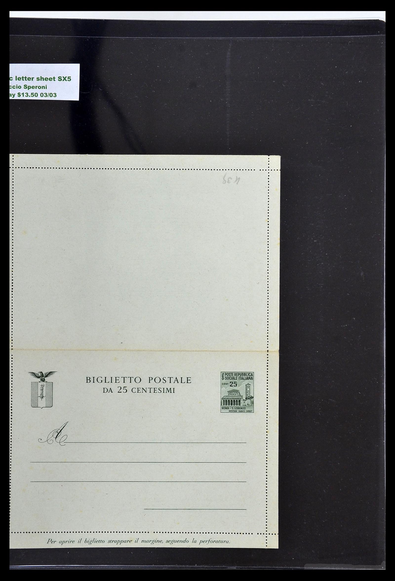 34227 078 - Postzegelverzameling 34227 Italië R.S.I. 1943-1945.