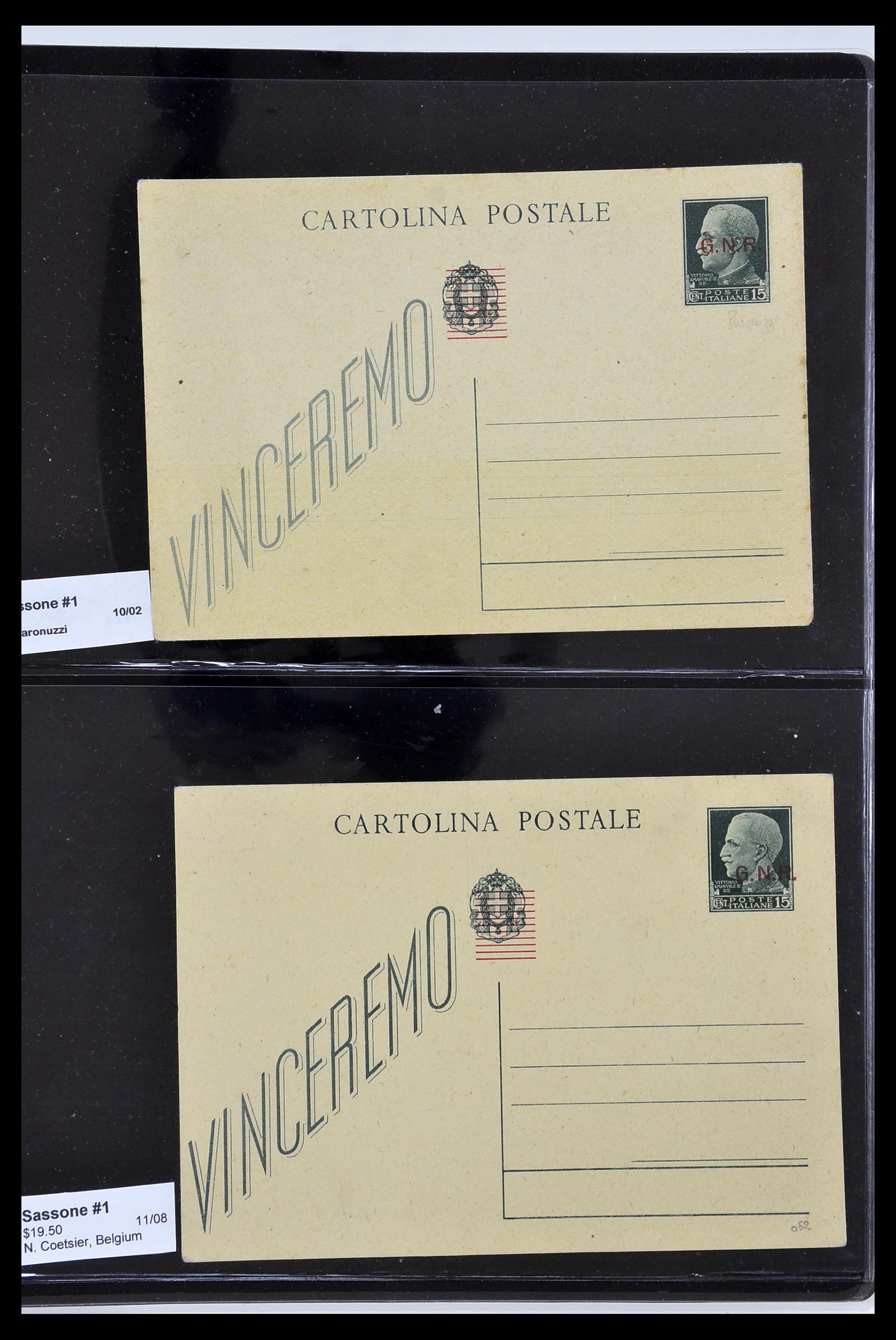 34227 080 - Postzegelverzameling 34227 Italië R.S.I. 1943-1945.