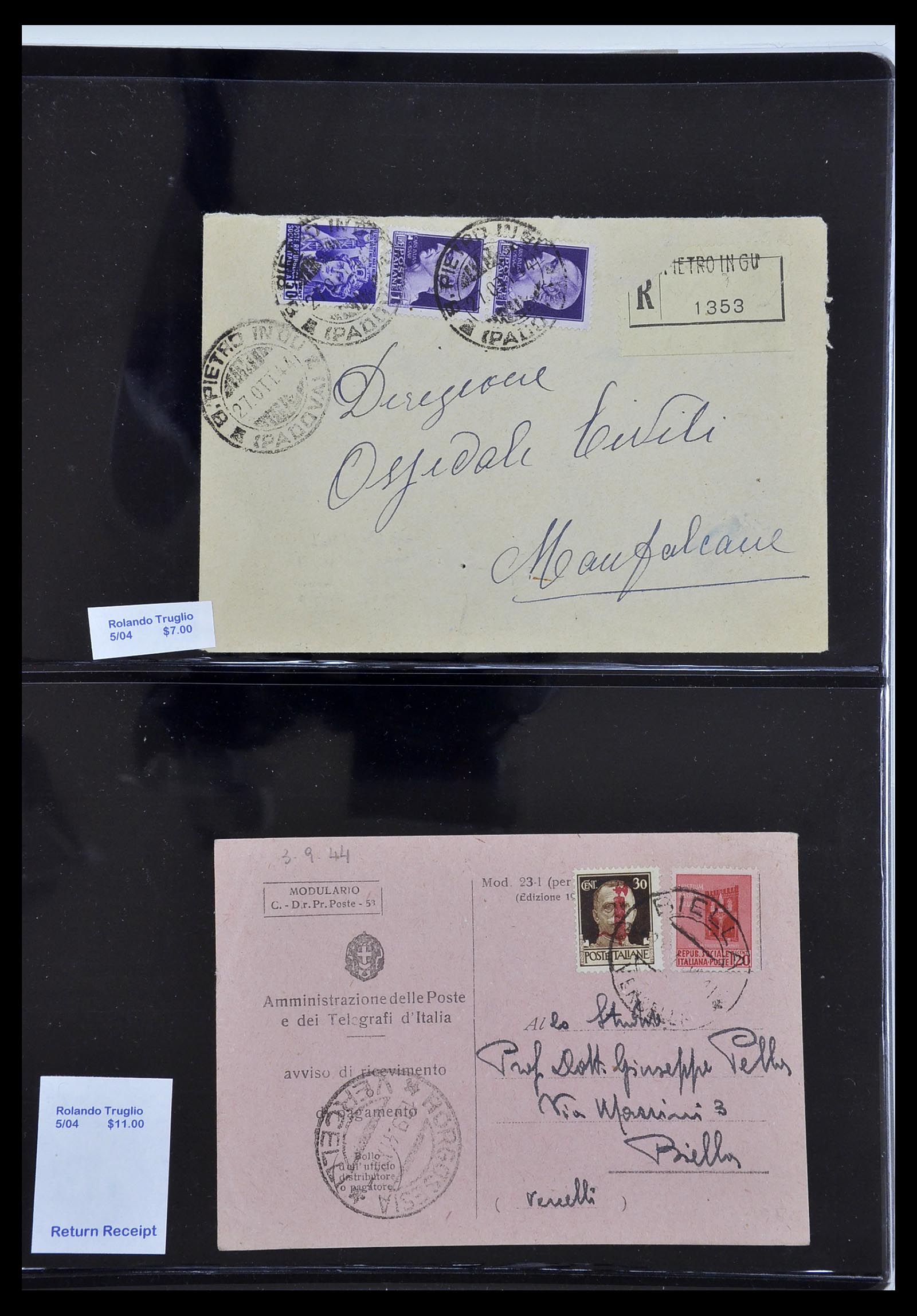 34227 101 - Postzegelverzameling 34227 Italië R.S.I. 1943-1945.