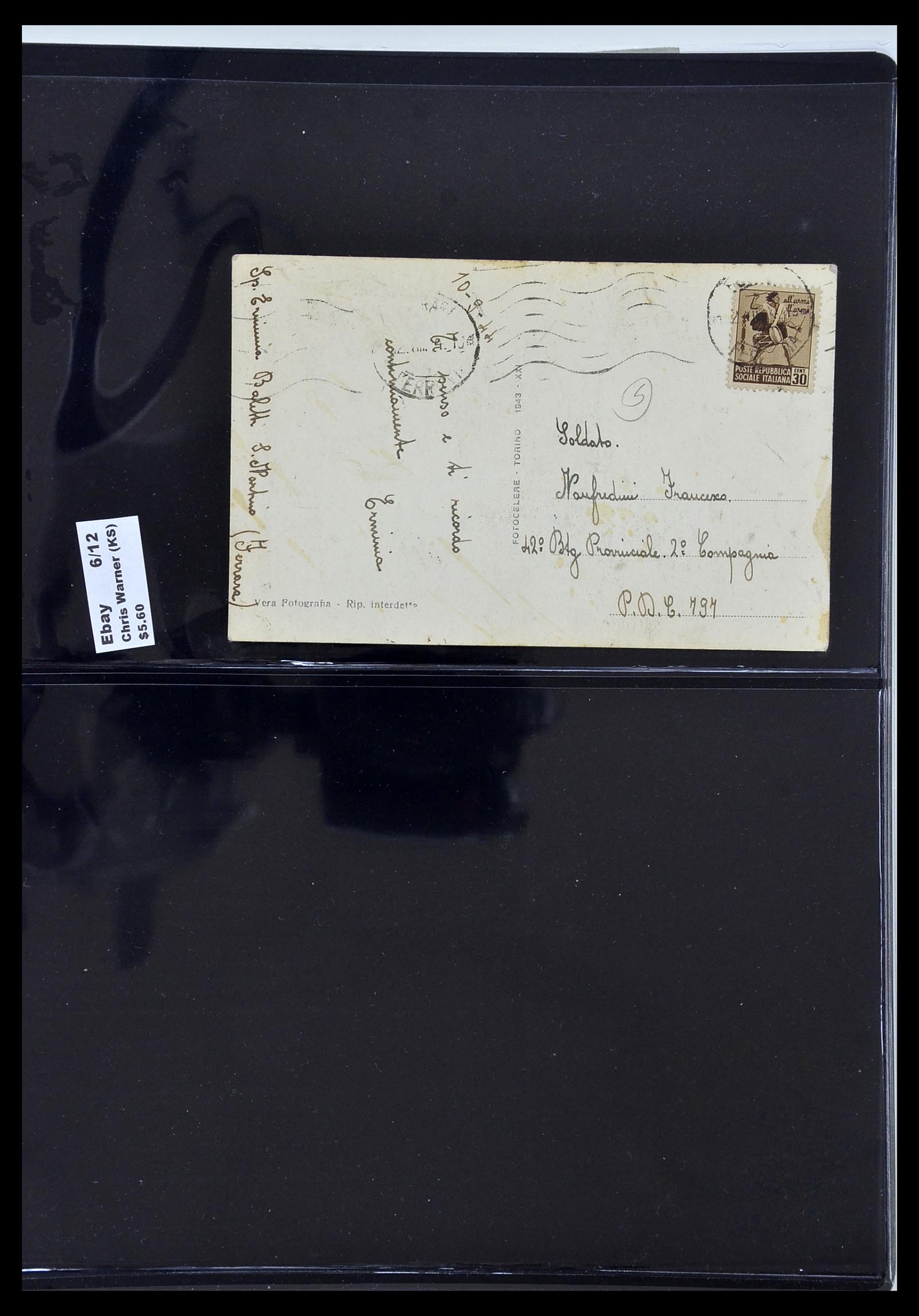 34227 105 - Postzegelverzameling 34227 Italië R.S.I. 1943-1945.