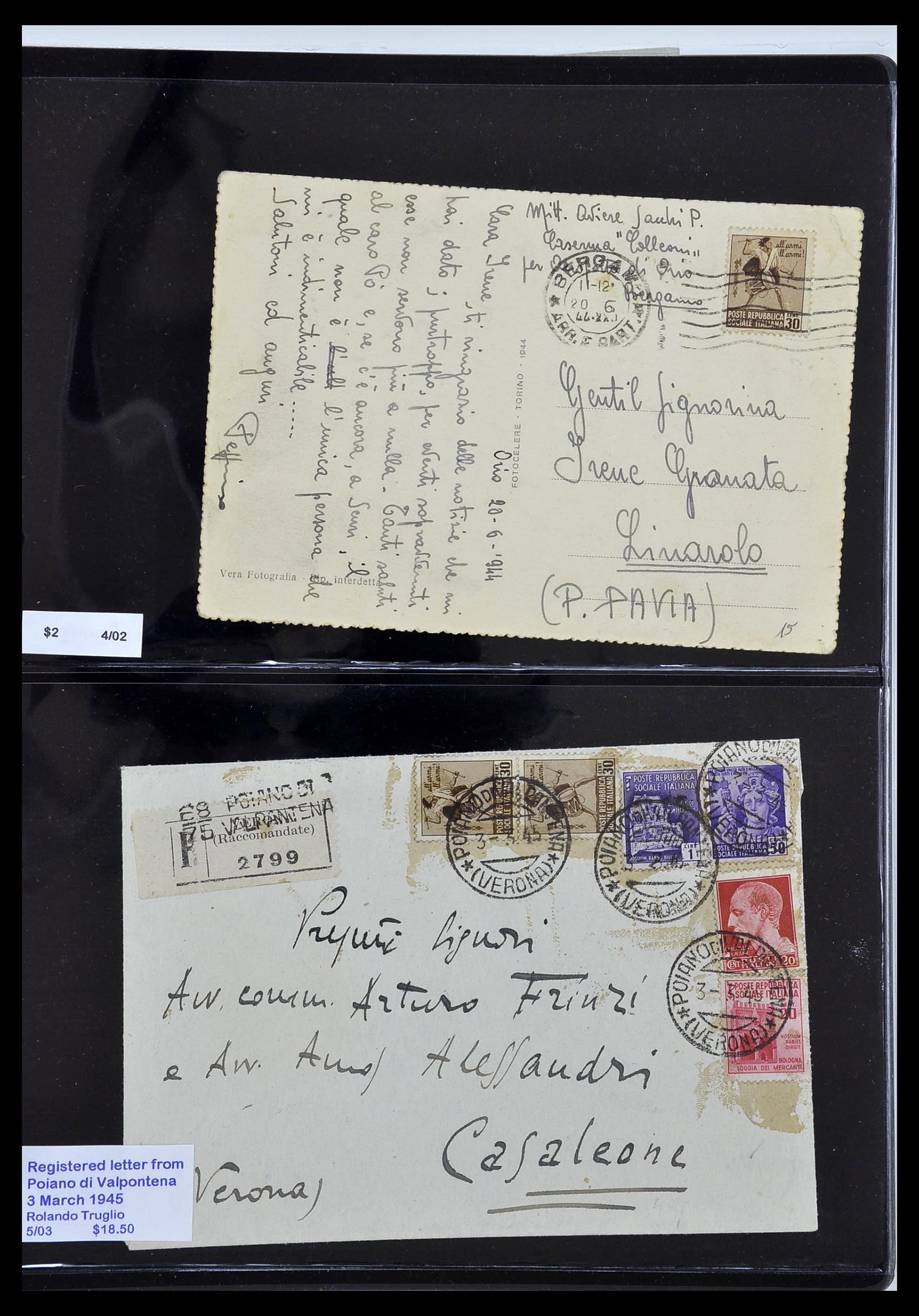 34227 106 - Postzegelverzameling 34227 Italië R.S.I. 1943-1945.
