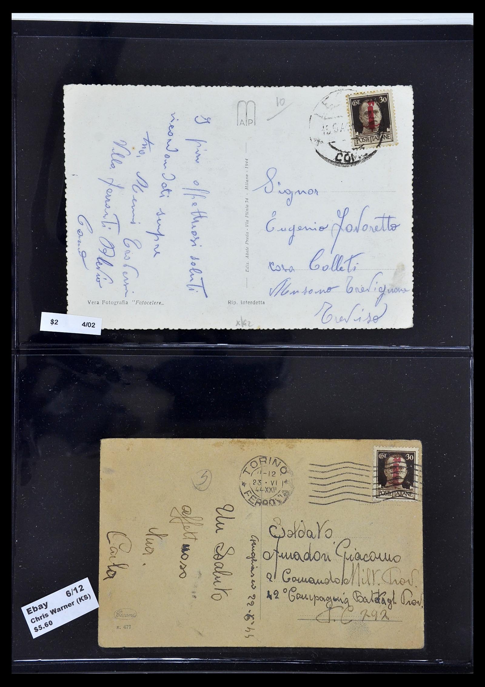 34227 109 - Postzegelverzameling 34227 Italië R.S.I. 1943-1945.