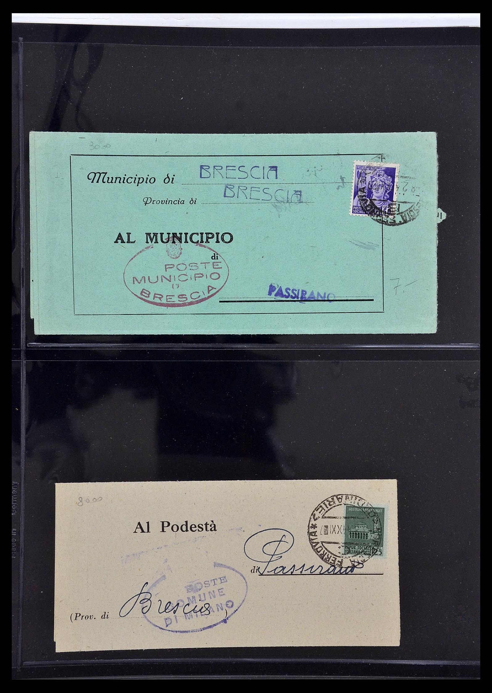 34227 116 - Postzegelverzameling 34227 Italië R.S.I. 1943-1945.