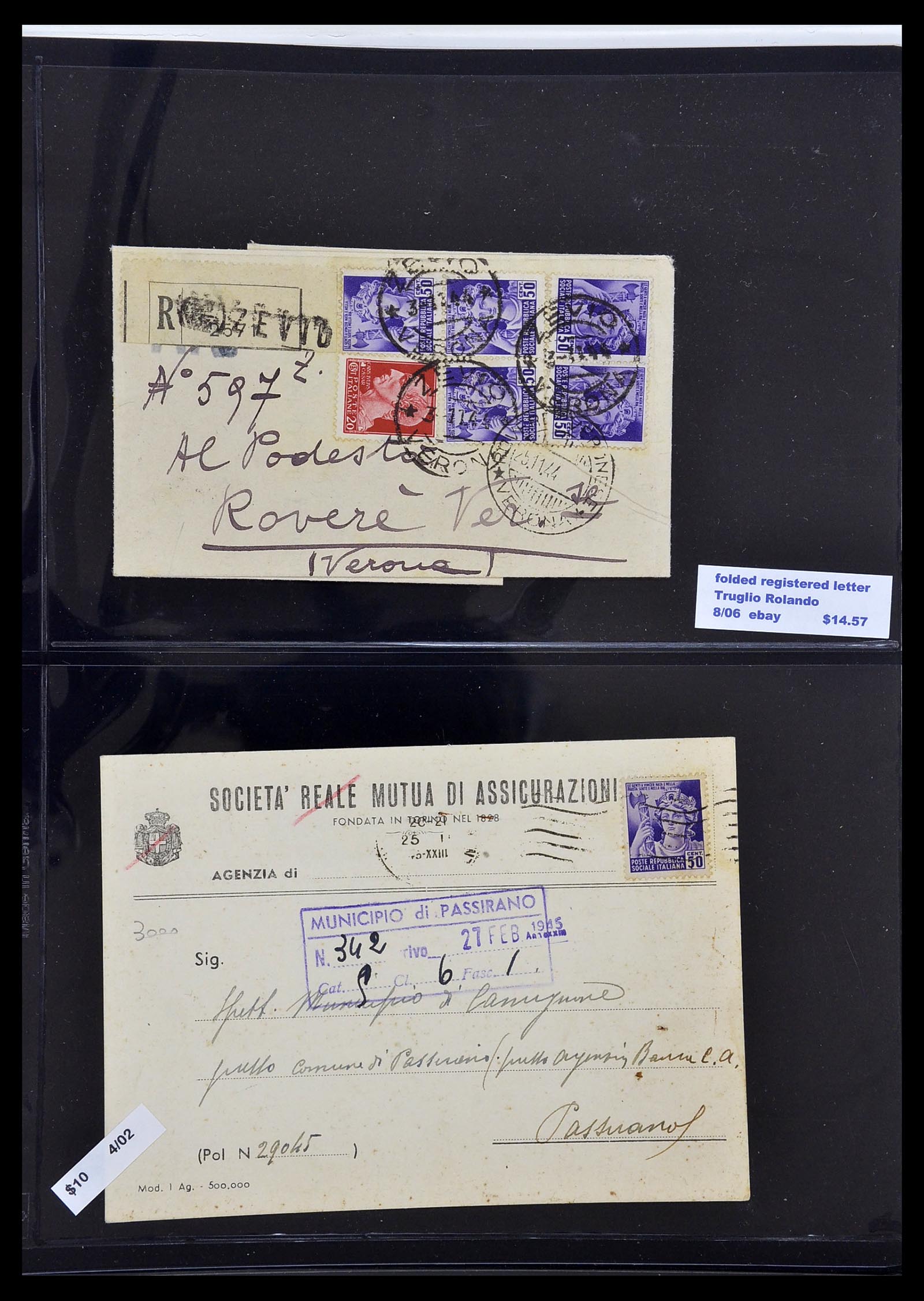 34227 118 - Postzegelverzameling 34227 Italië R.S.I. 1943-1945.