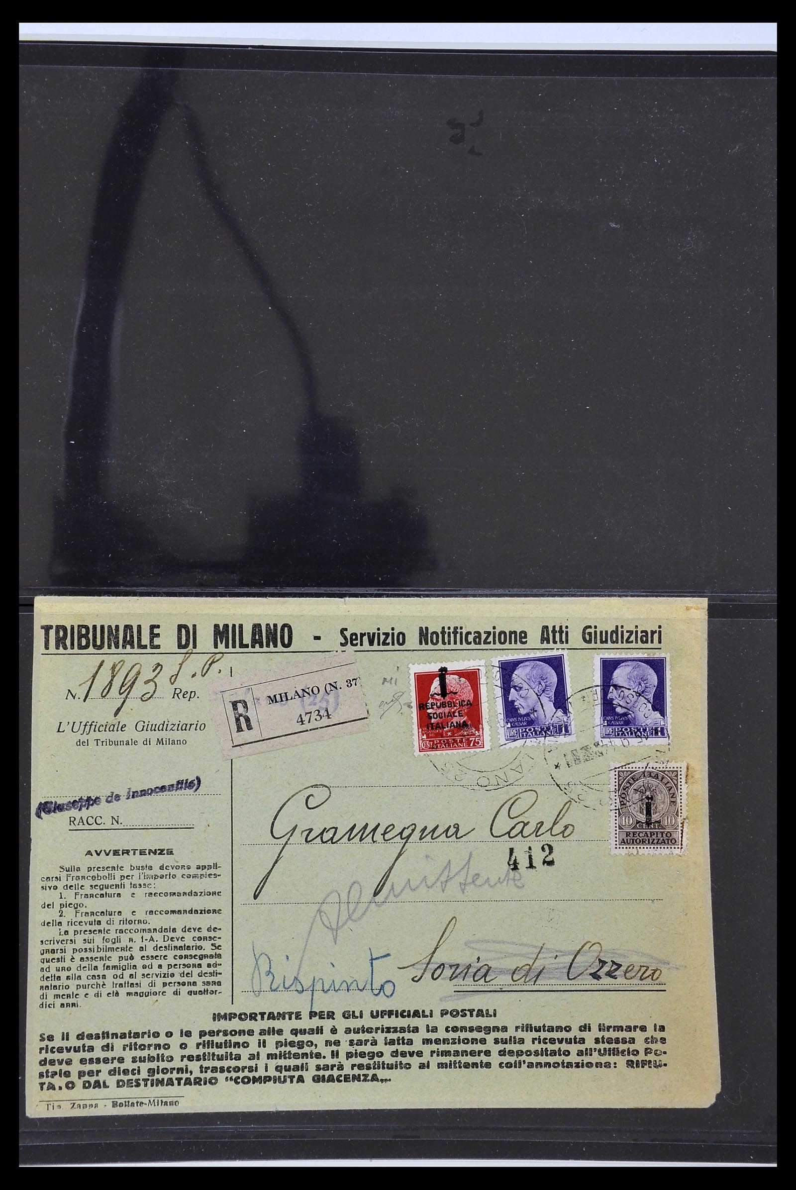 34227 129 - Postzegelverzameling 34227 Italië R.S.I. 1943-1945.