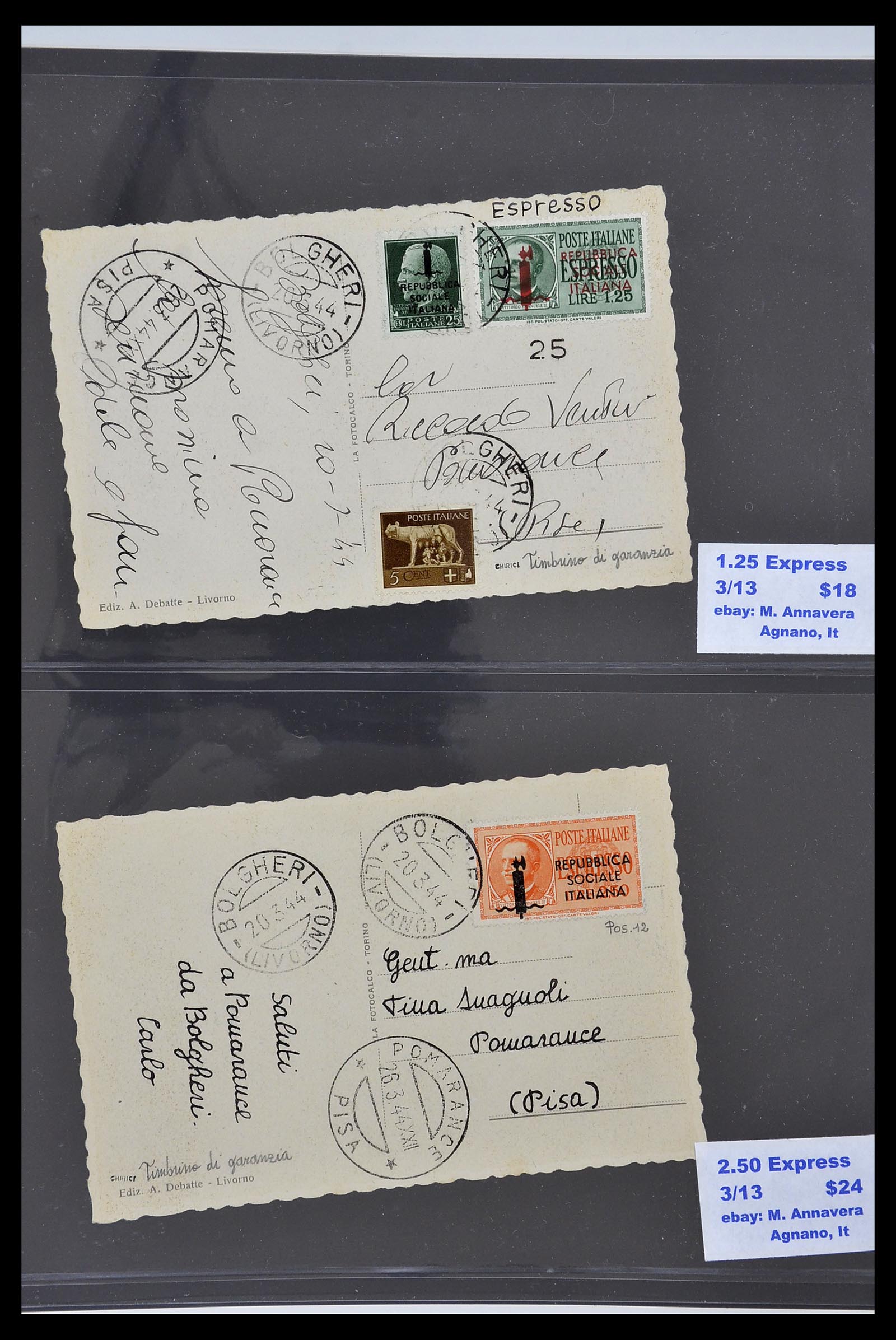 34227 131 - Postzegelverzameling 34227 Italië R.S.I. 1943-1945.