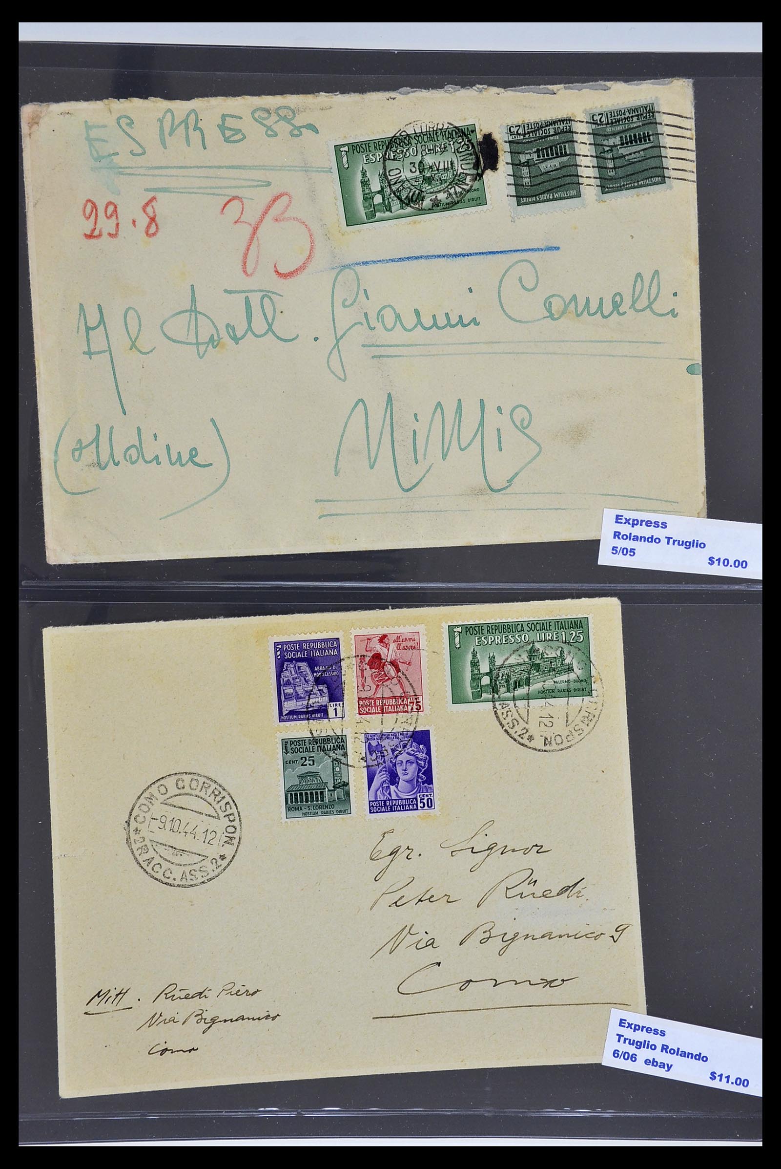 34227 132 - Postzegelverzameling 34227 Italië R.S.I. 1943-1945.