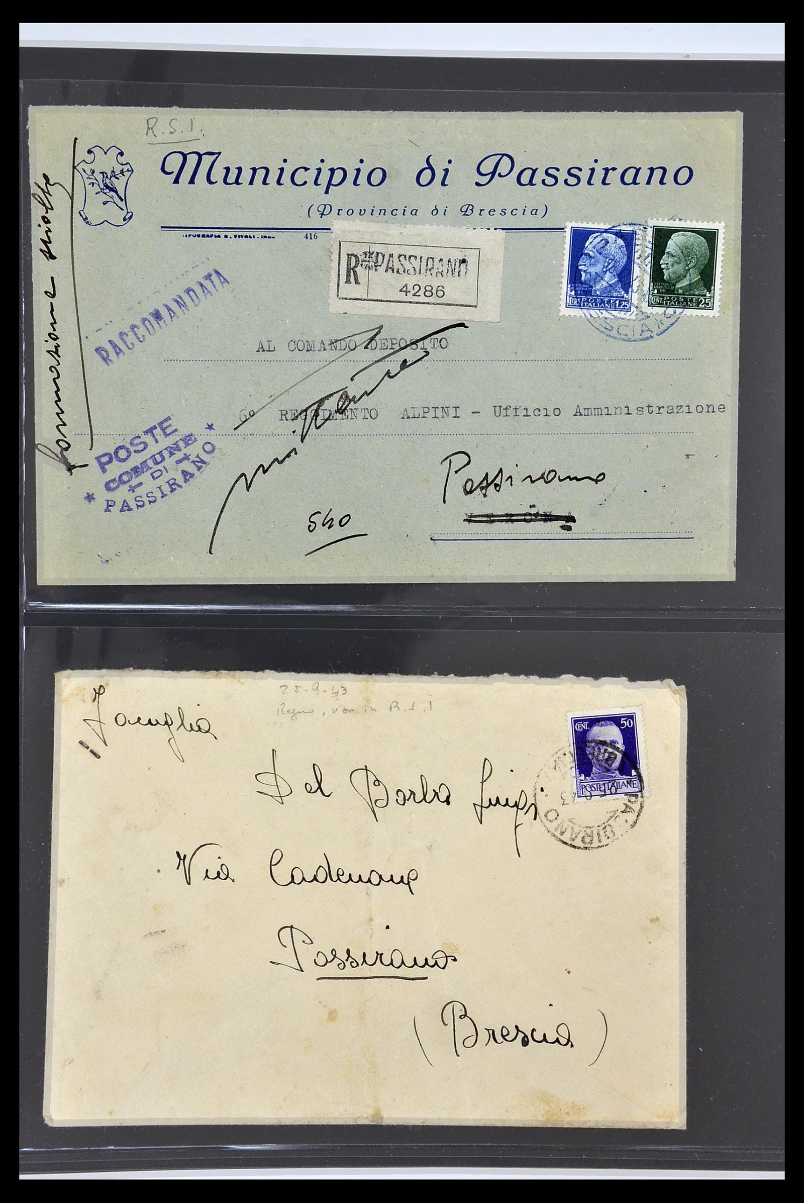 34227 135 - Postzegelverzameling 34227 Italië R.S.I. 1943-1945.