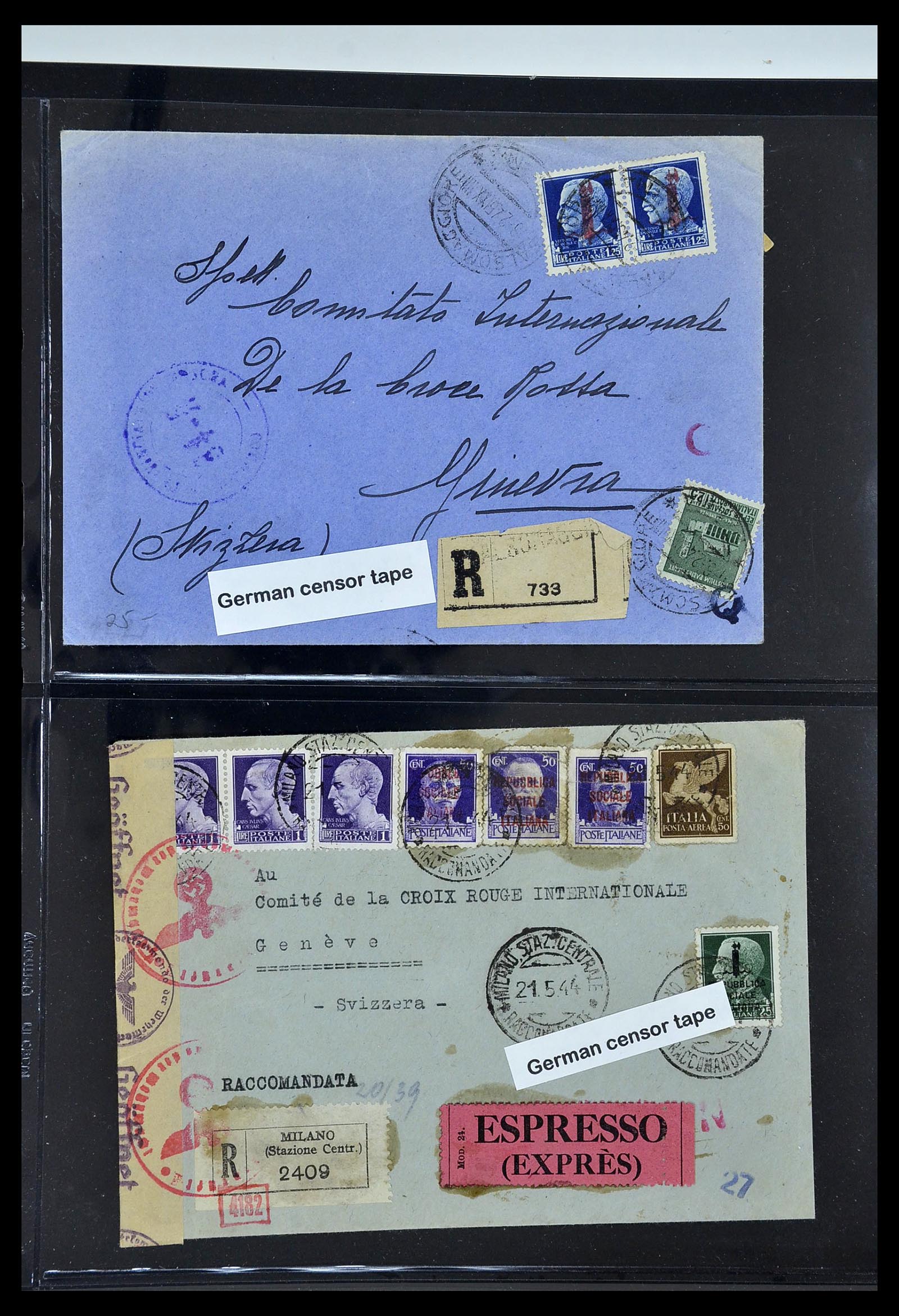 34227 147 - Postzegelverzameling 34227 Italië R.S.I. 1943-1945.