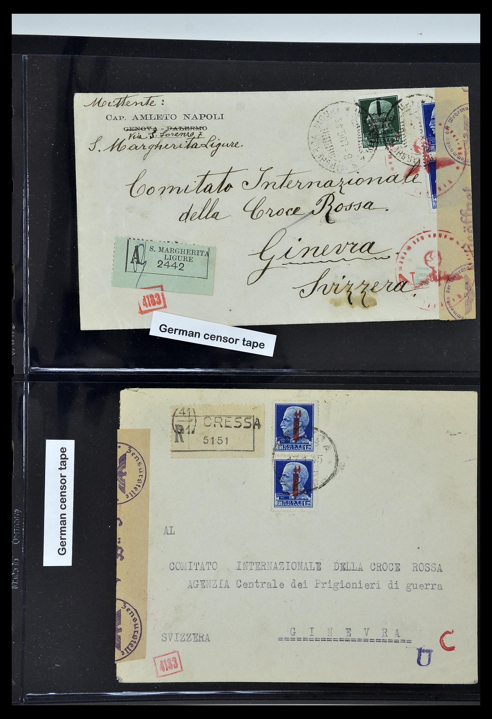 34227 148 - Postzegelverzameling 34227 Italië R.S.I. 1943-1945.