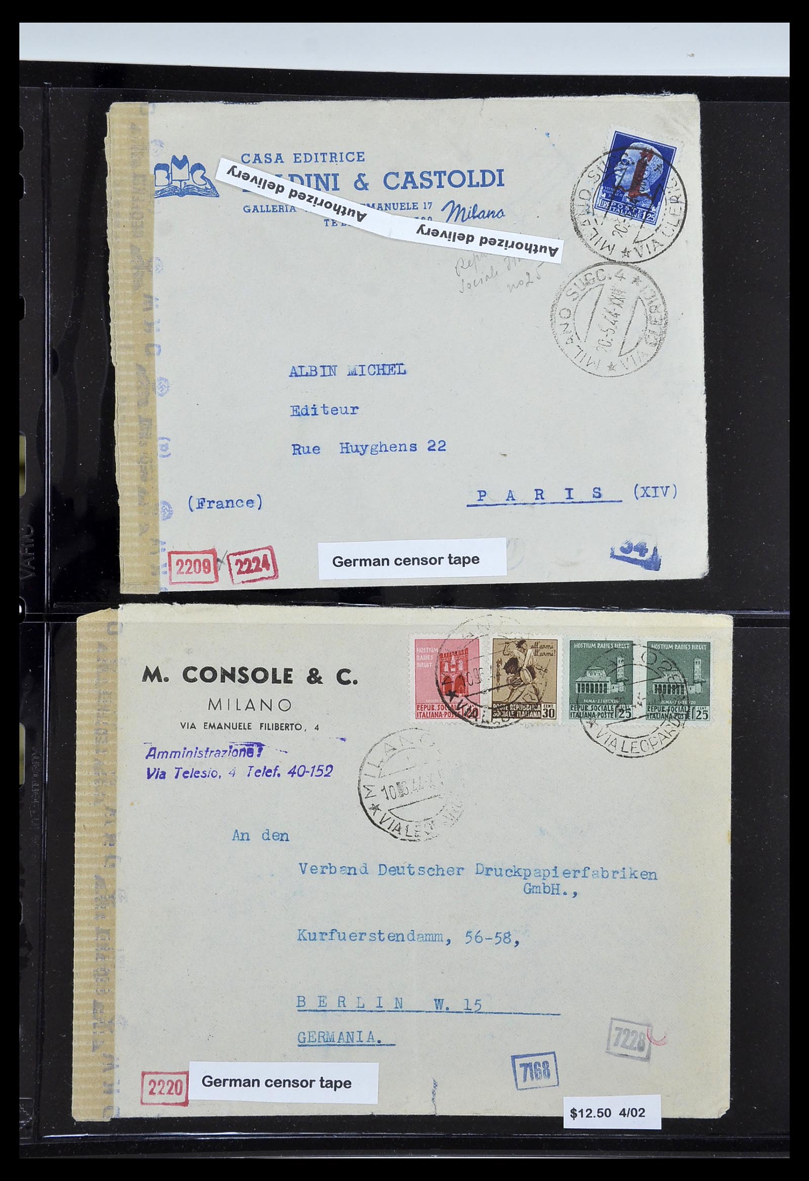 34227 152 - Postzegelverzameling 34227 Italië R.S.I. 1943-1945.
