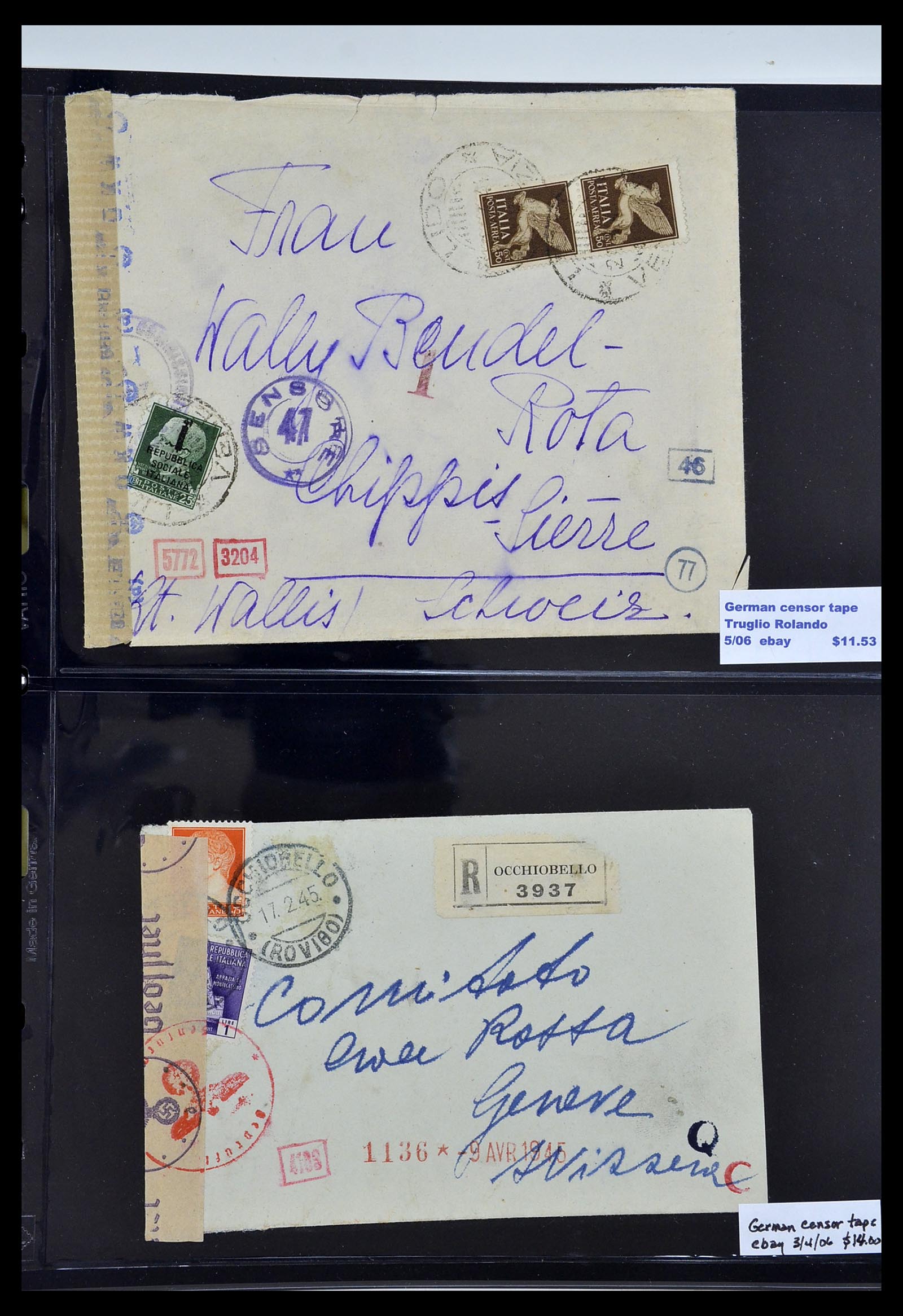 34227 153 - Postzegelverzameling 34227 Italië R.S.I. 1943-1945.