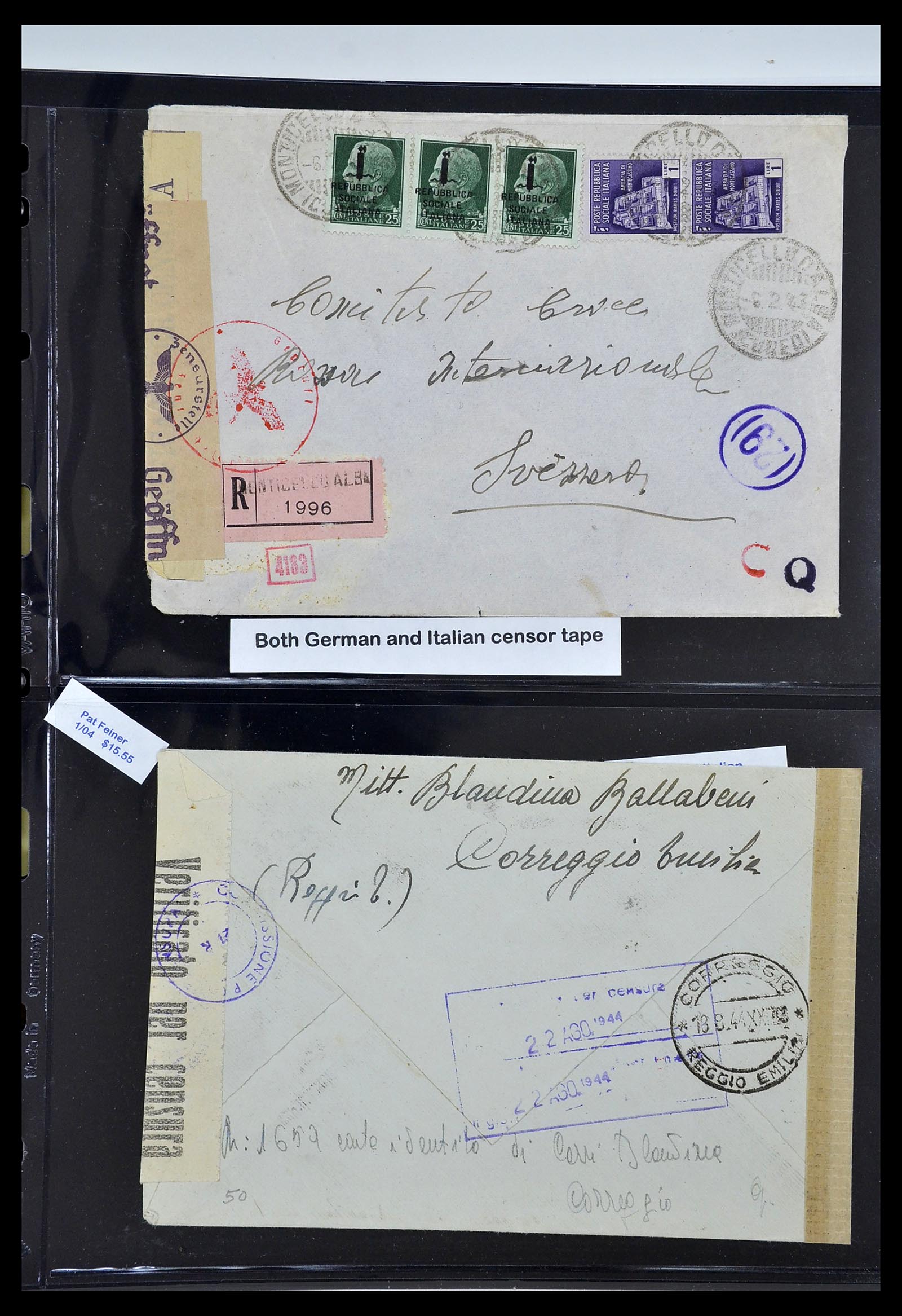 34227 154 - Postzegelverzameling 34227 Italië R.S.I. 1943-1945.