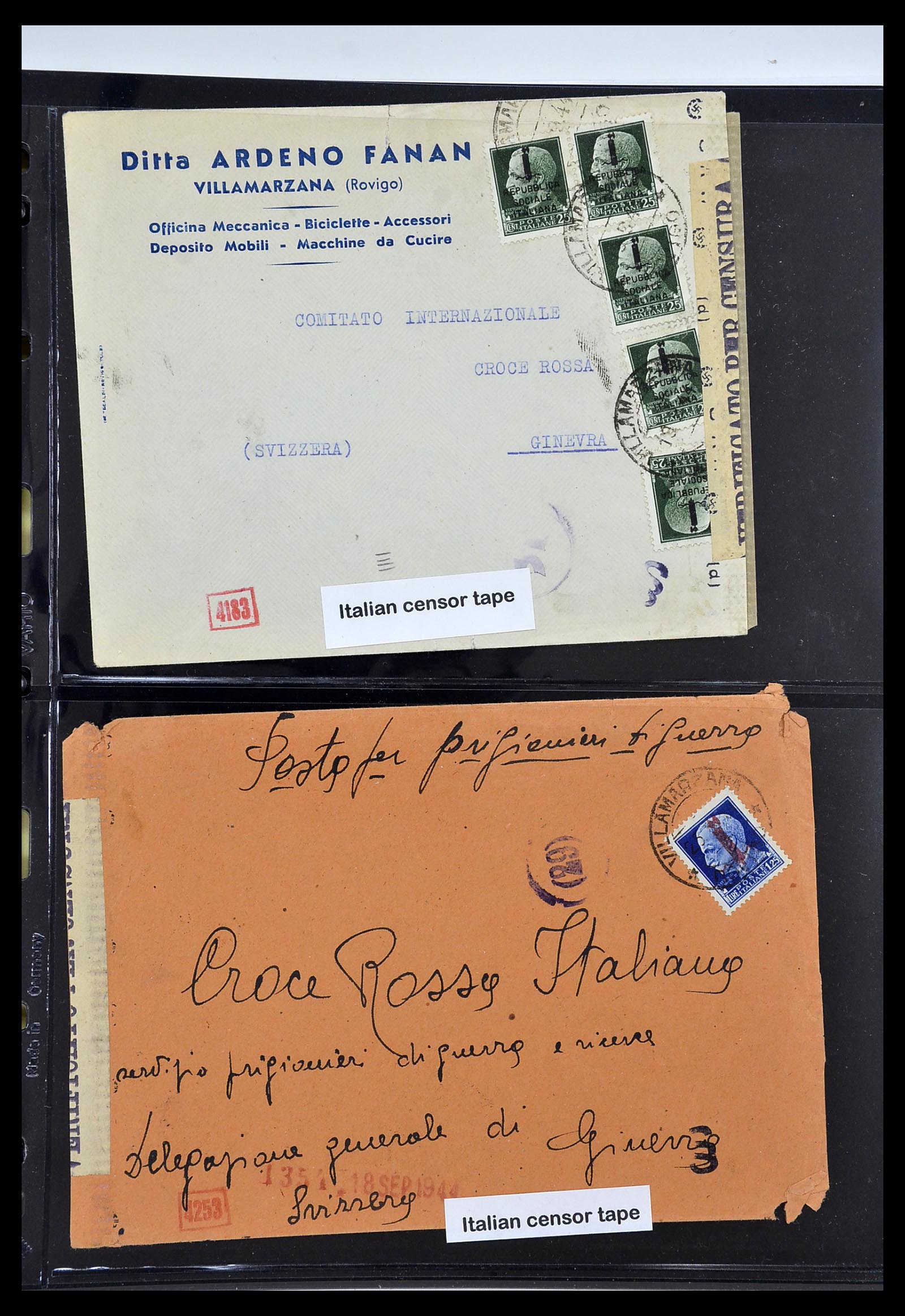34227 156 - Postzegelverzameling 34227 Italië R.S.I. 1943-1945.