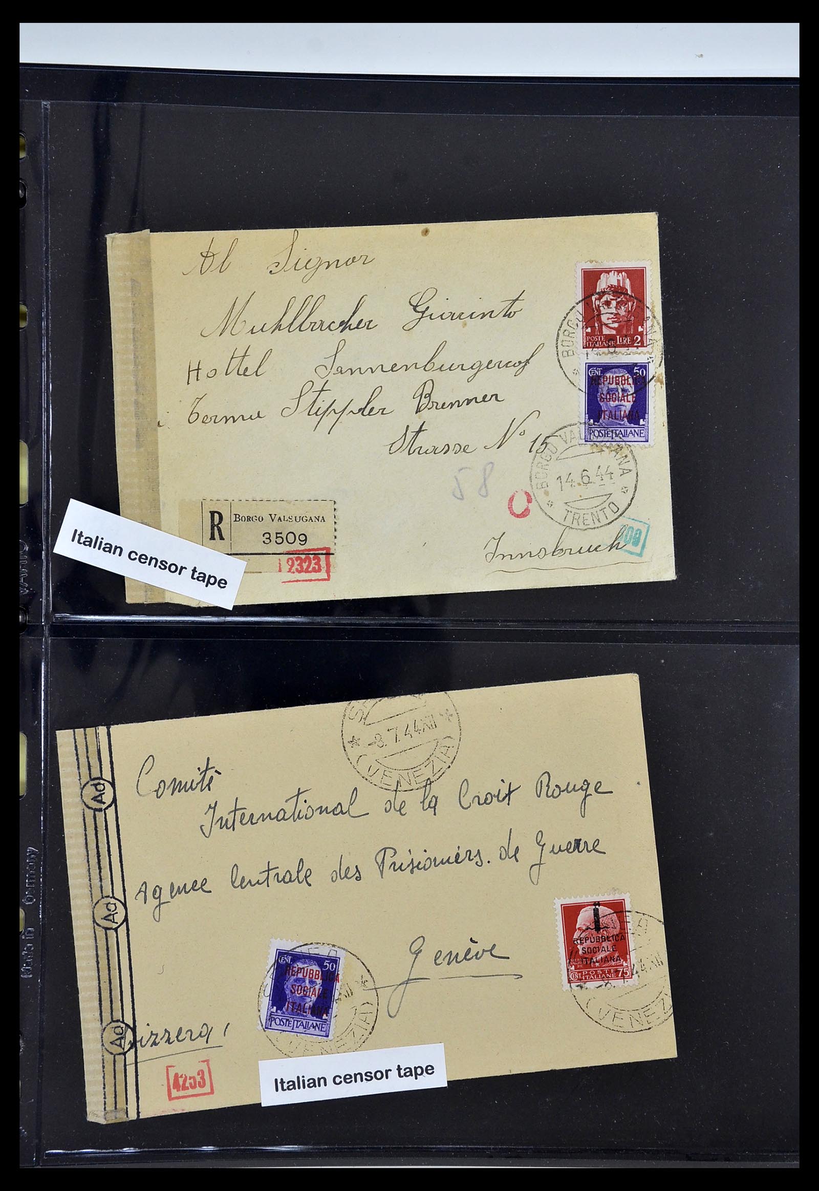 34227 157 - Postzegelverzameling 34227 Italië R.S.I. 1943-1945.