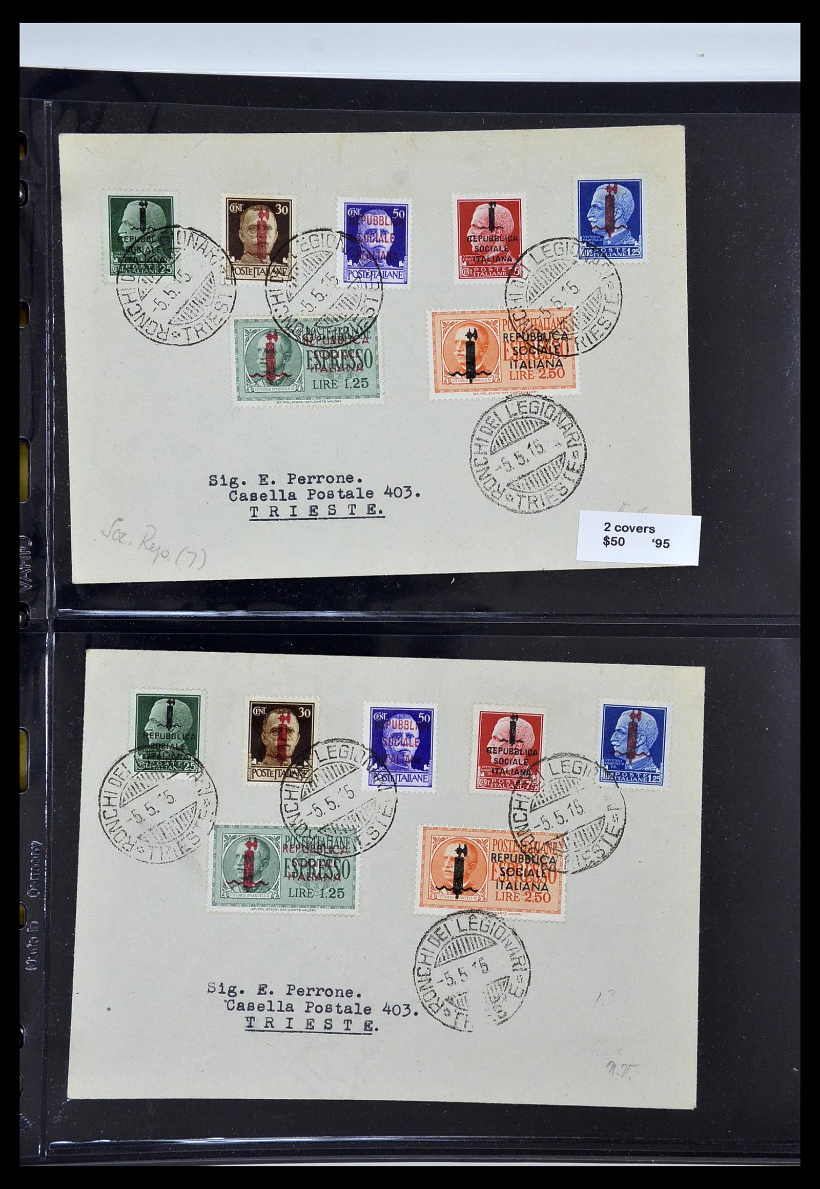 34227 162 - Postzegelverzameling 34227 Italië R.S.I. 1943-1945.