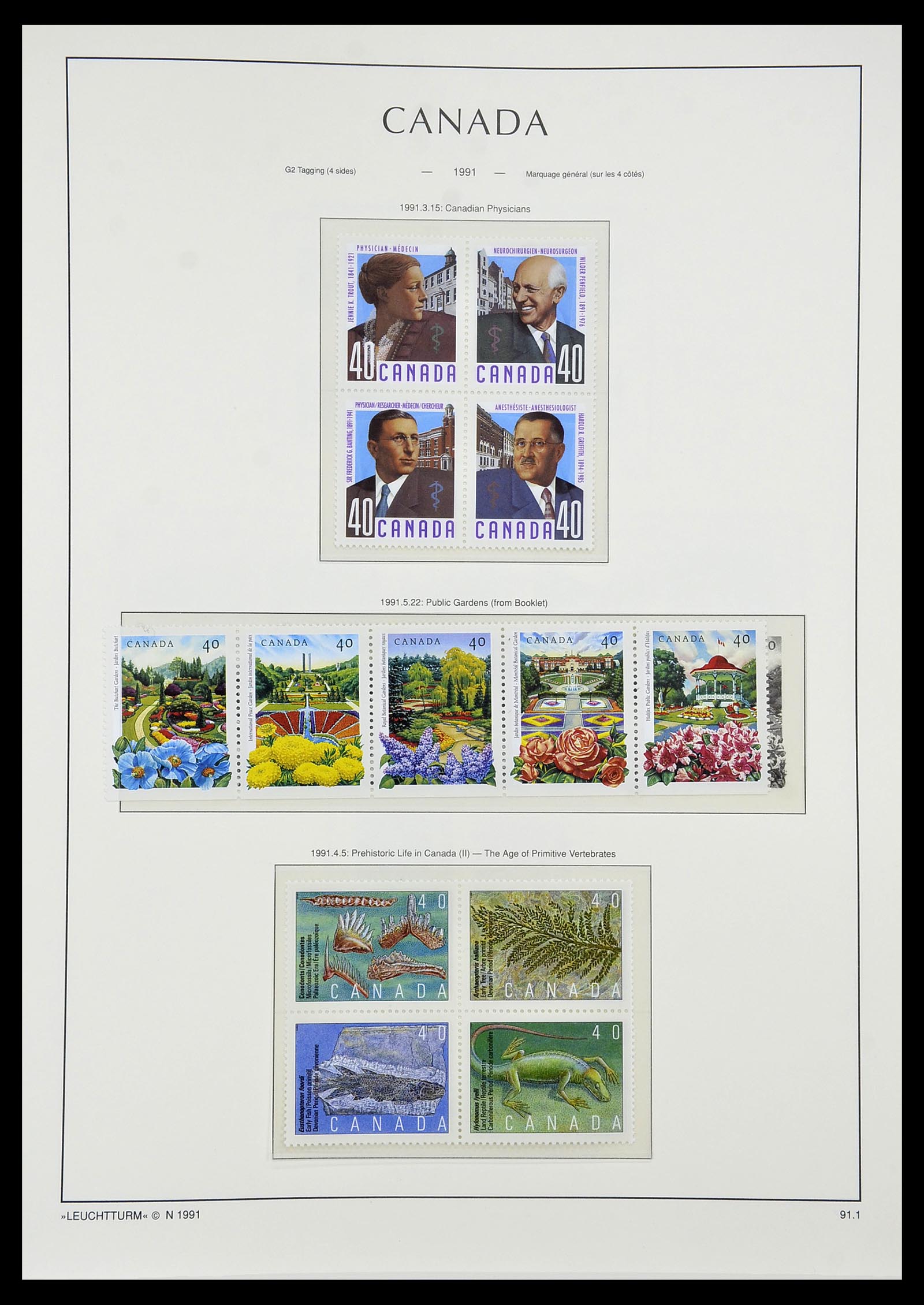 34228 132 - Postzegelverzameling 34228 Canada 1882-2011.