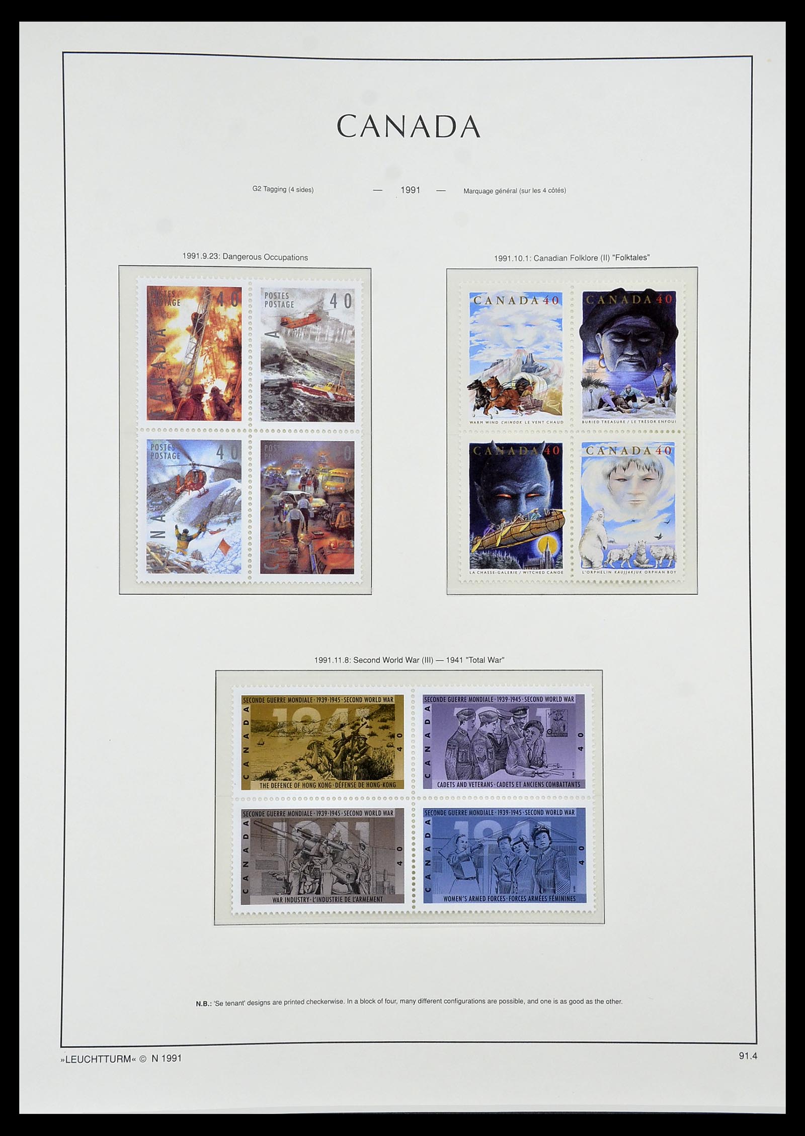 34228 135 - Postzegelverzameling 34228 Canada 1882-2011.