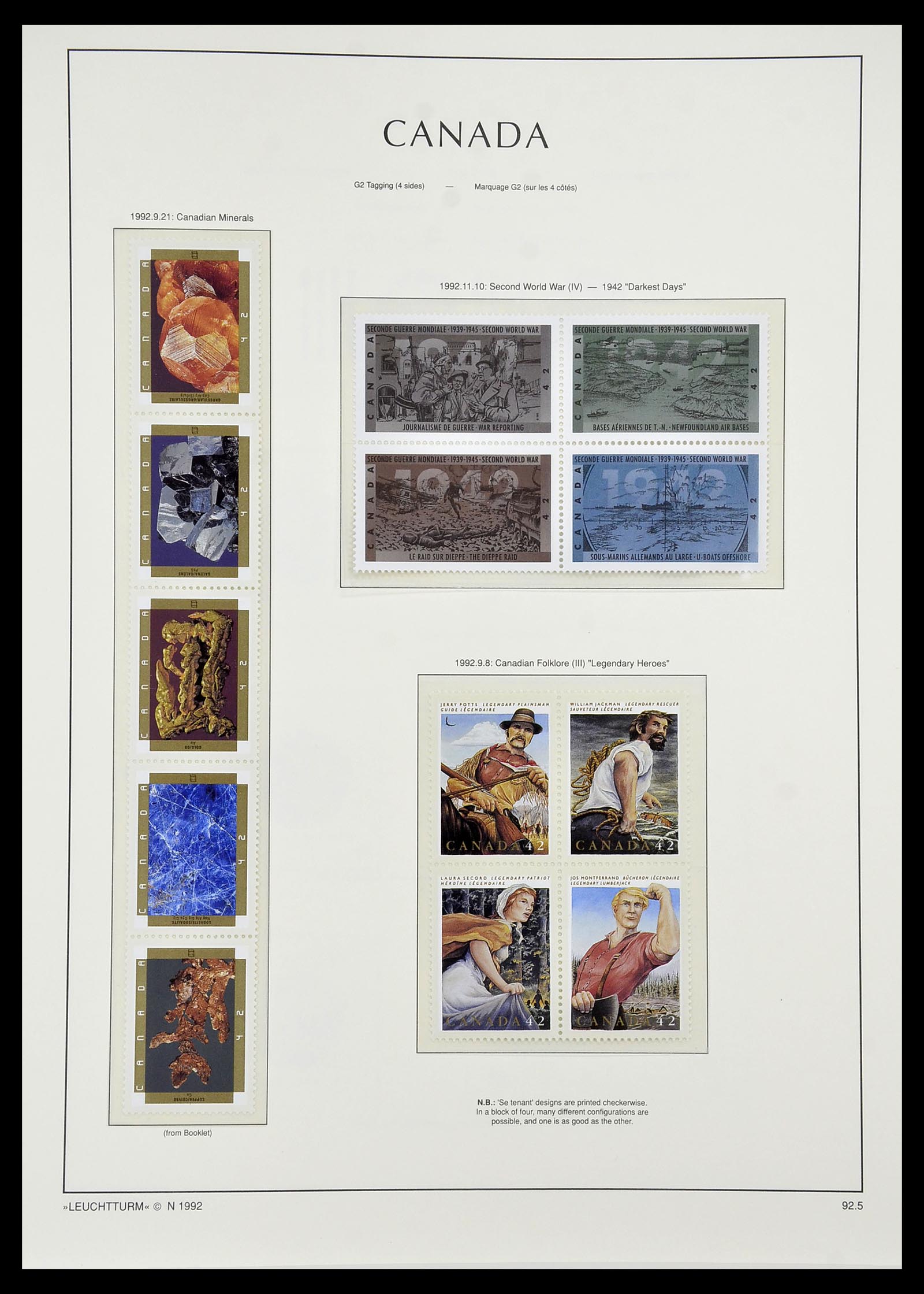 34228 142 - Postzegelverzameling 34228 Canada 1882-2011.