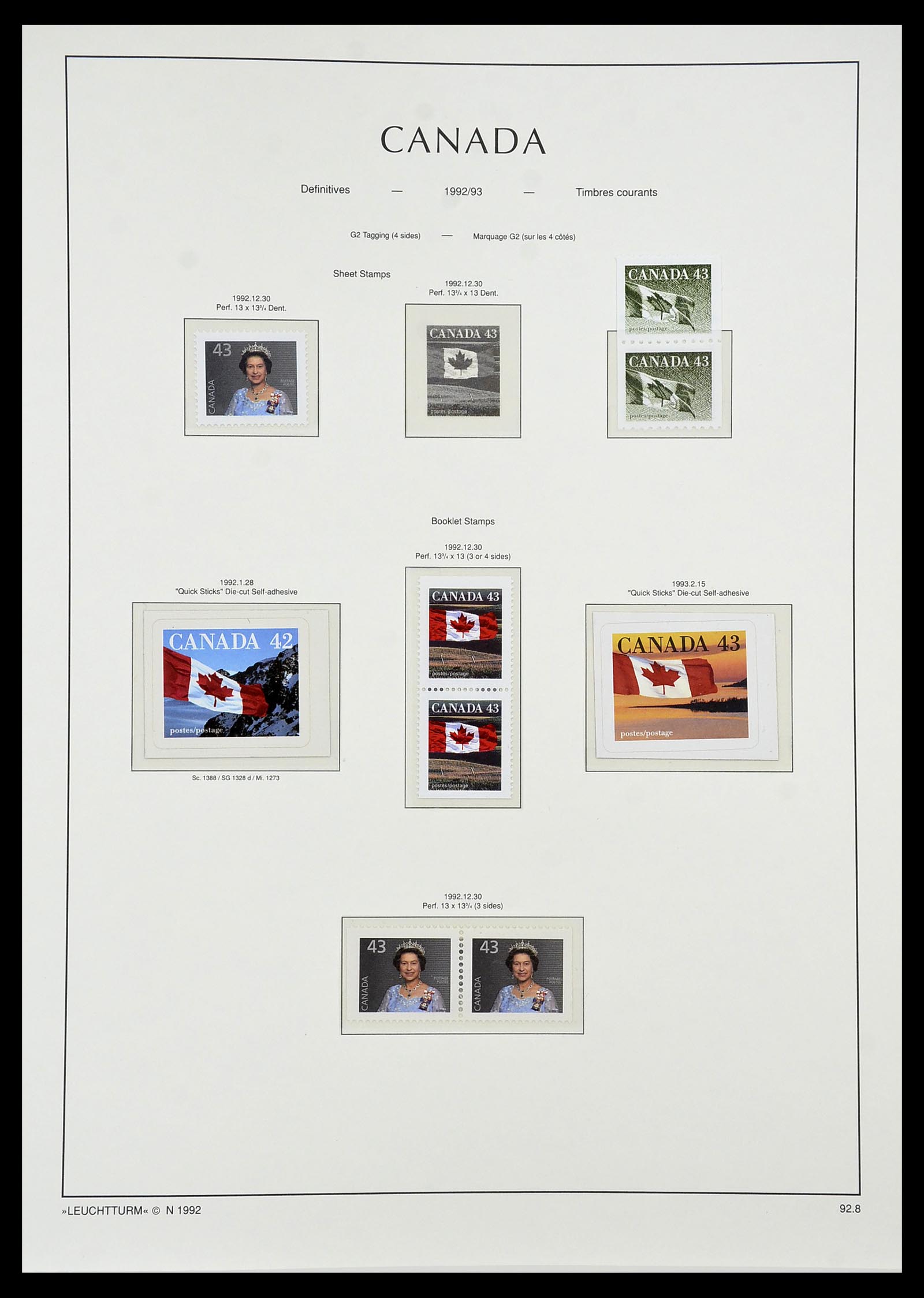 34228 145 - Postzegelverzameling 34228 Canada 1882-2011.