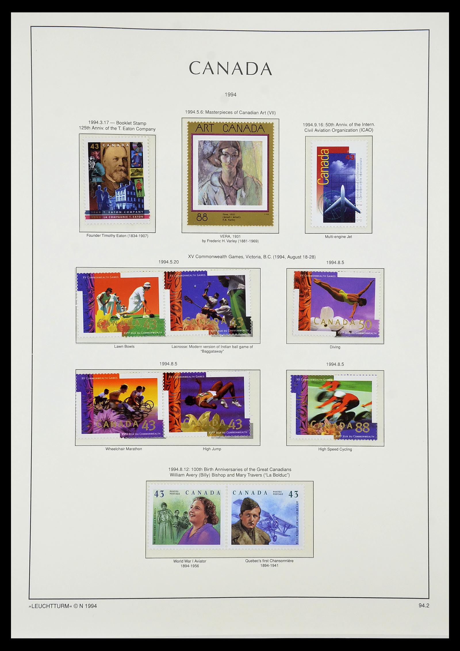 34228 153 - Postzegelverzameling 34228 Canada 1882-2011.