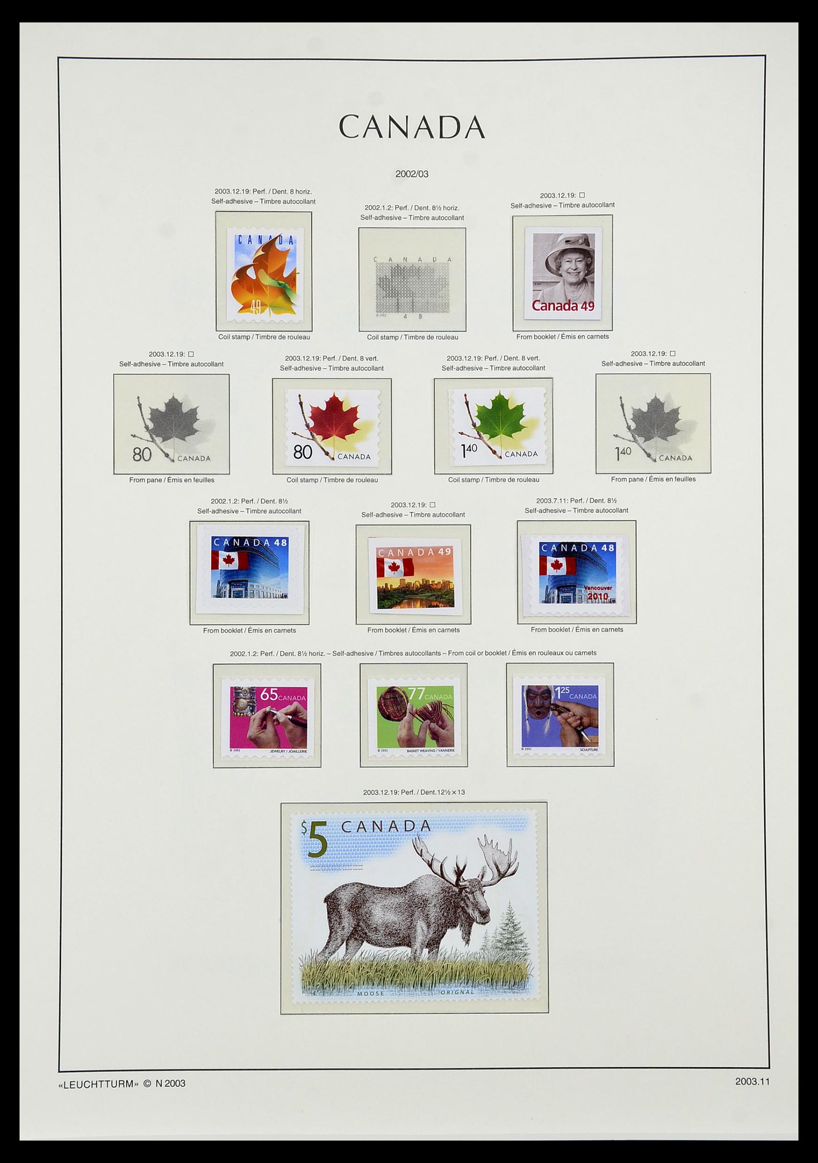 34228 258 - Postzegelverzameling 34228 Canada 1882-2011.