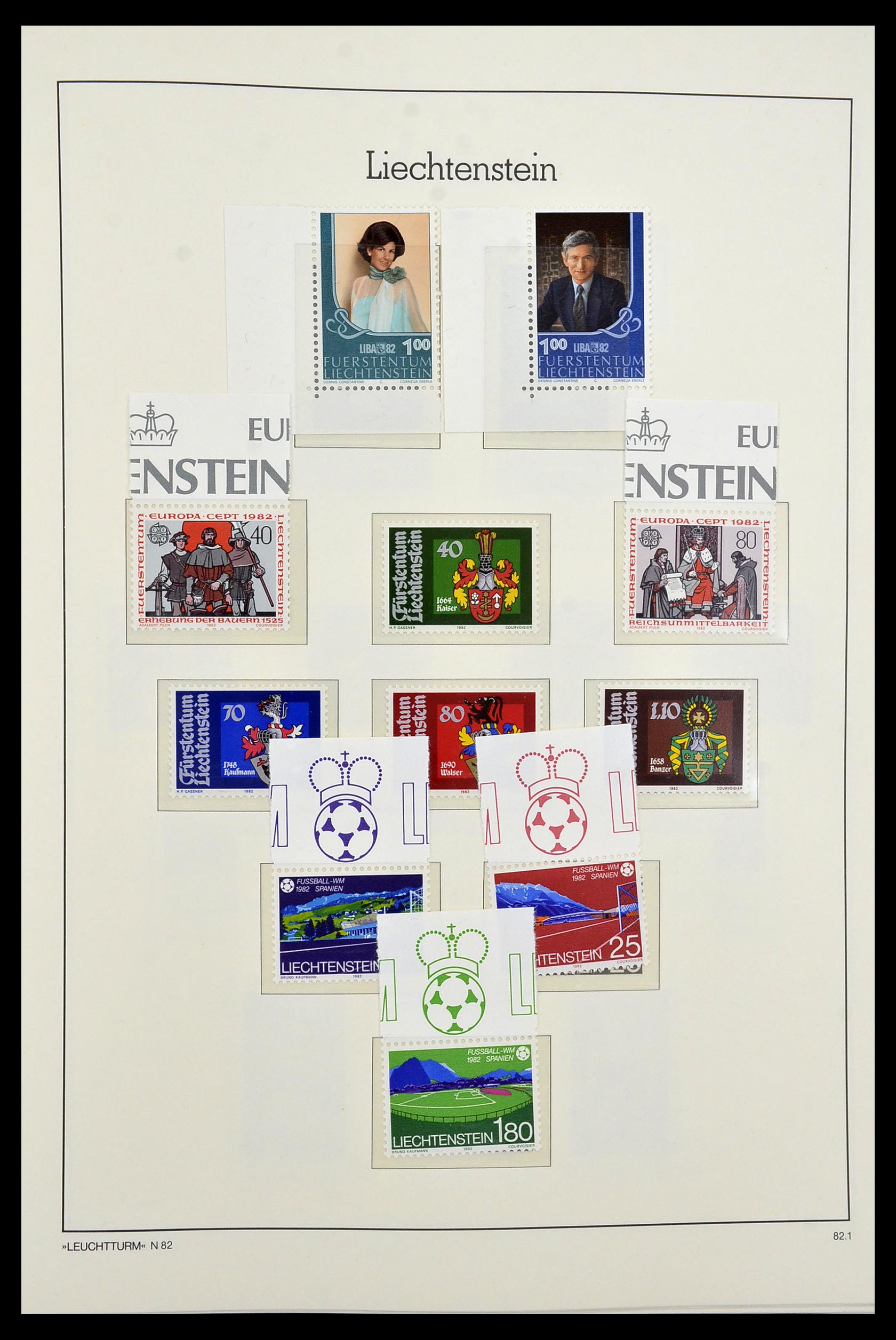 34231 137 - Postzegelverzameling 34231 Liechtenstein 1912-2020!