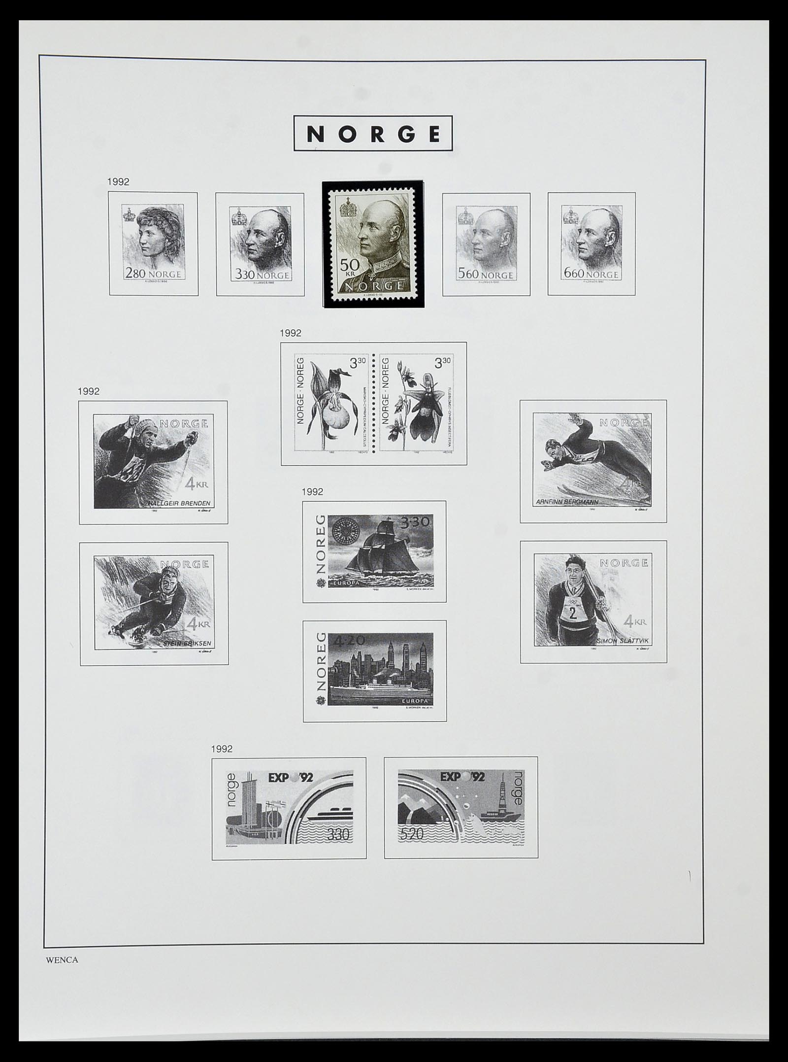 34274 105 - Postzegelverzameling 34274 Noorwegen 1856-2012.
