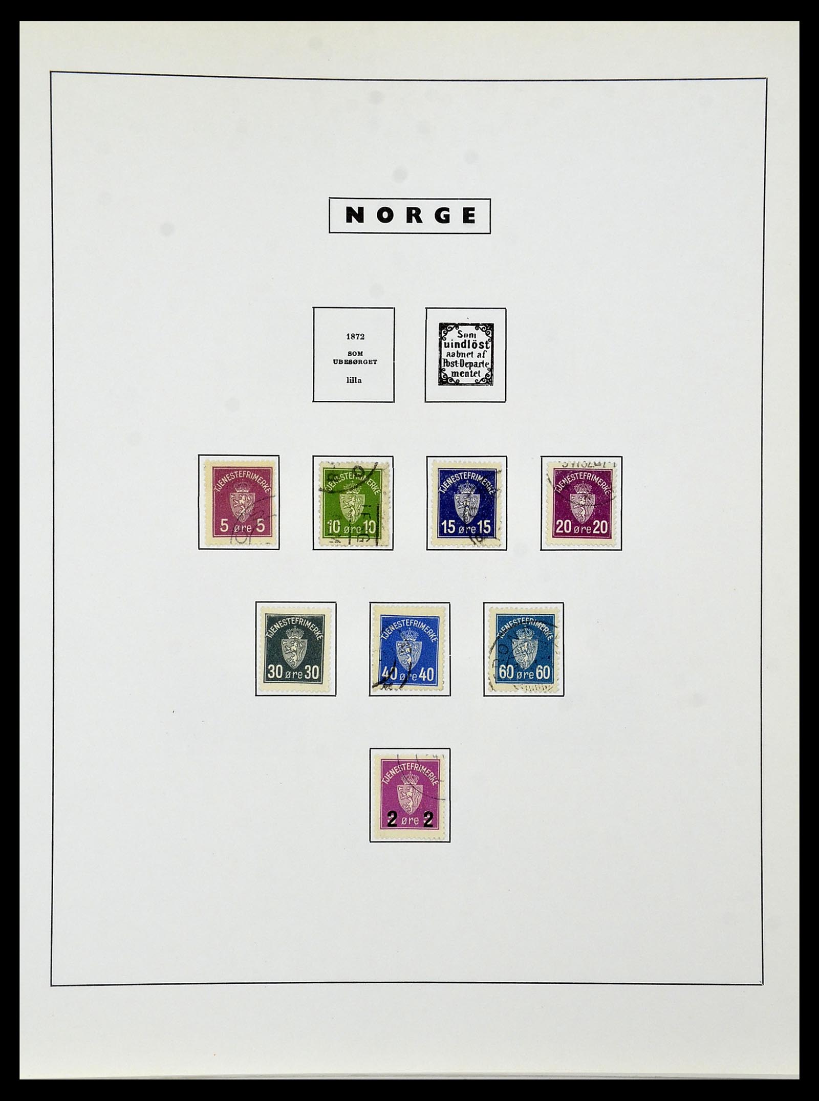 34274 119 - Postzegelverzameling 34274 Noorwegen 1856-2012.