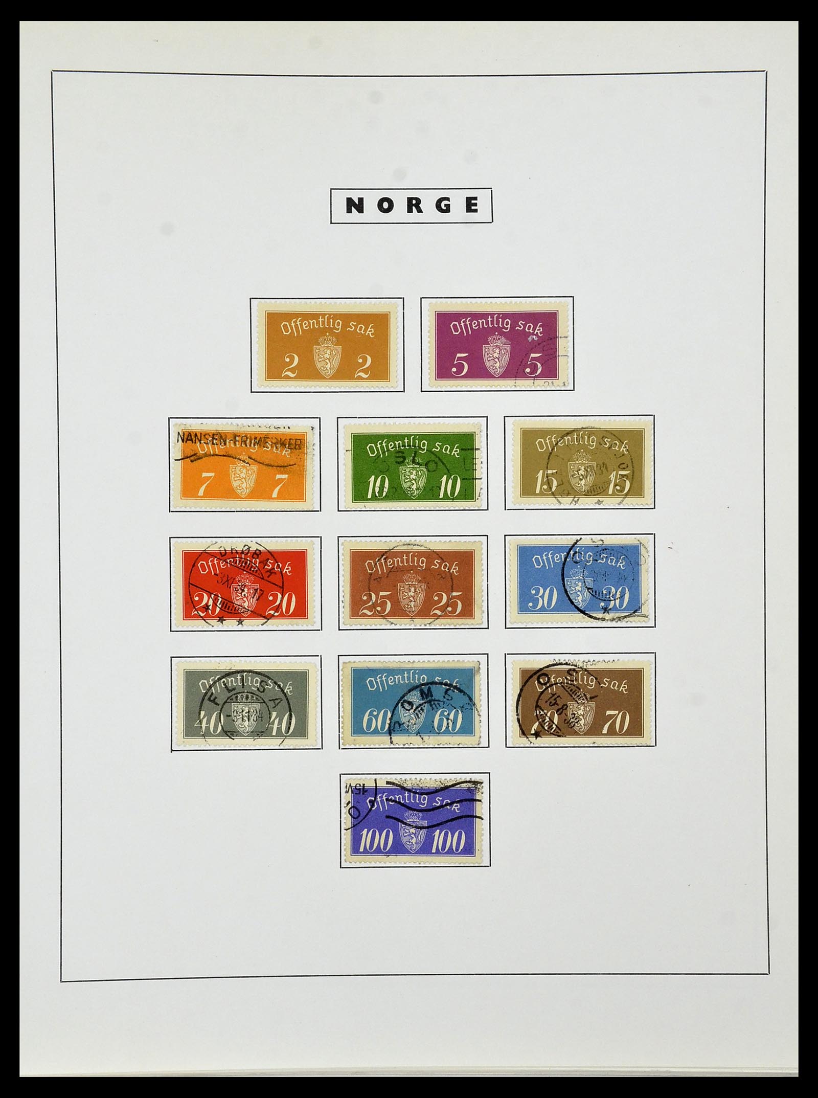 34274 120 - Postzegelverzameling 34274 Noorwegen 1856-2012.