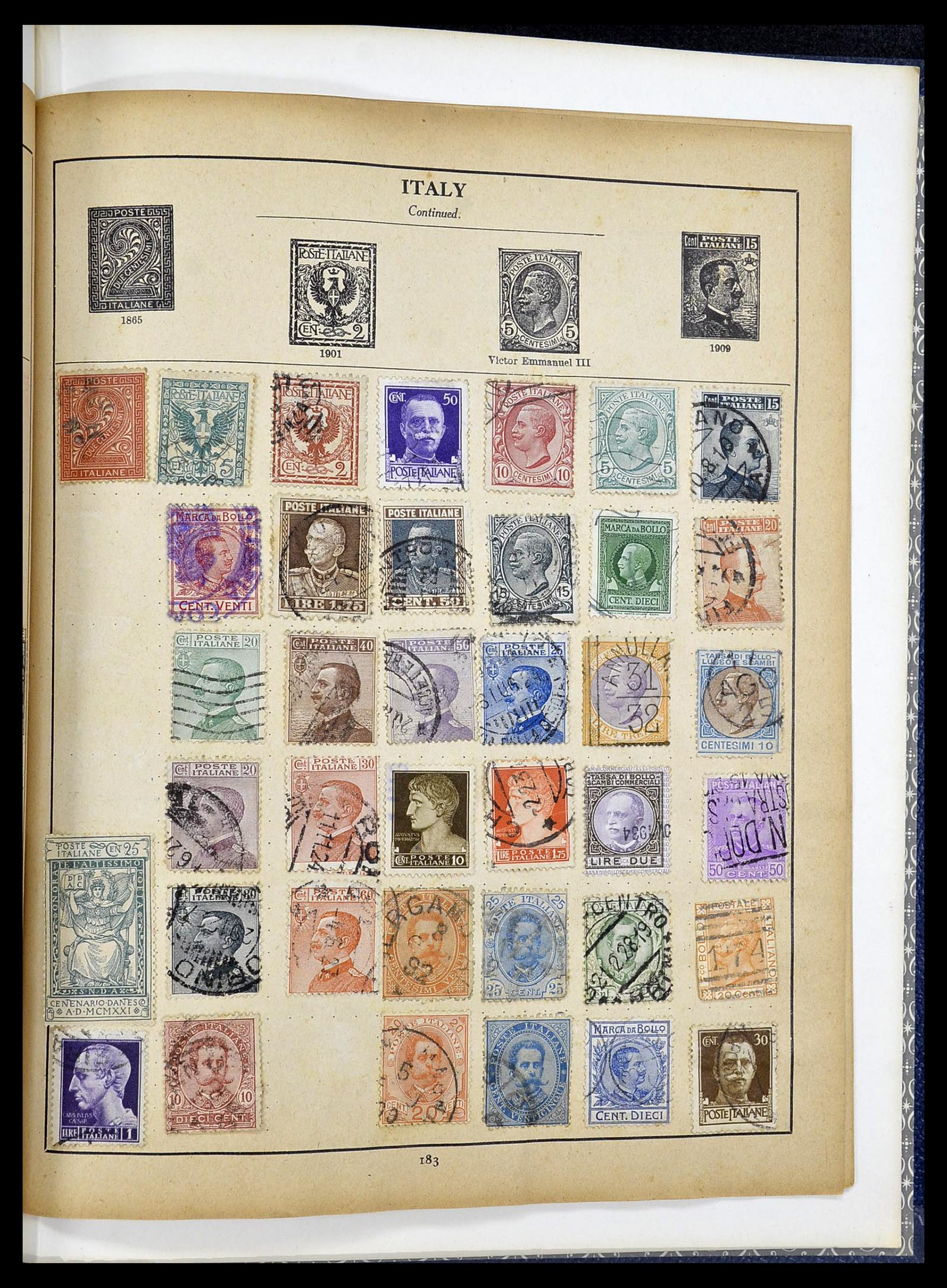 34282 063 - Postzegelverzameling 34282 Italië en gebieden 1852-1940.