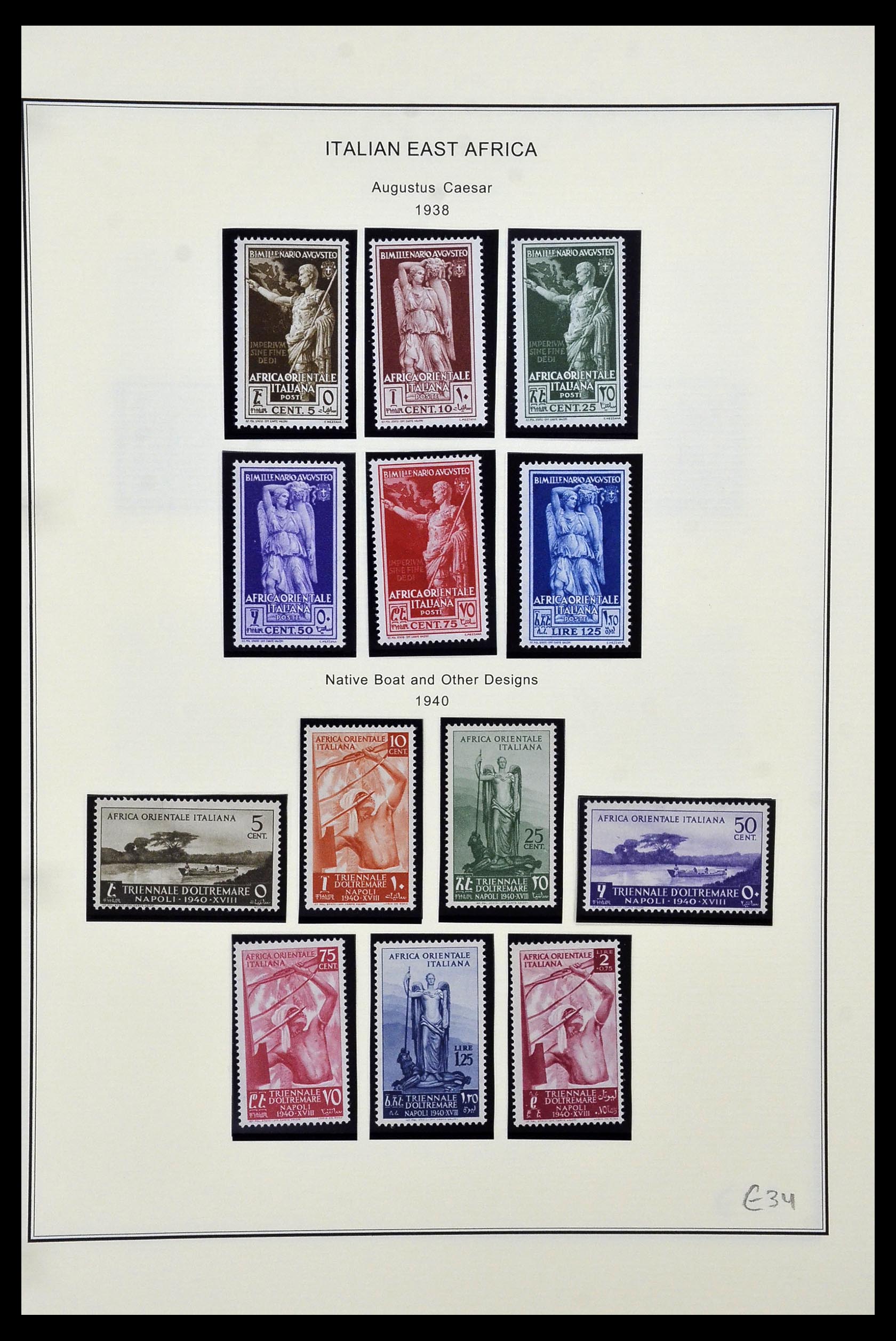 34320 101 - Postzegelverzameling 34320 Italiaanse gebieden en koloniën 1874-1941.