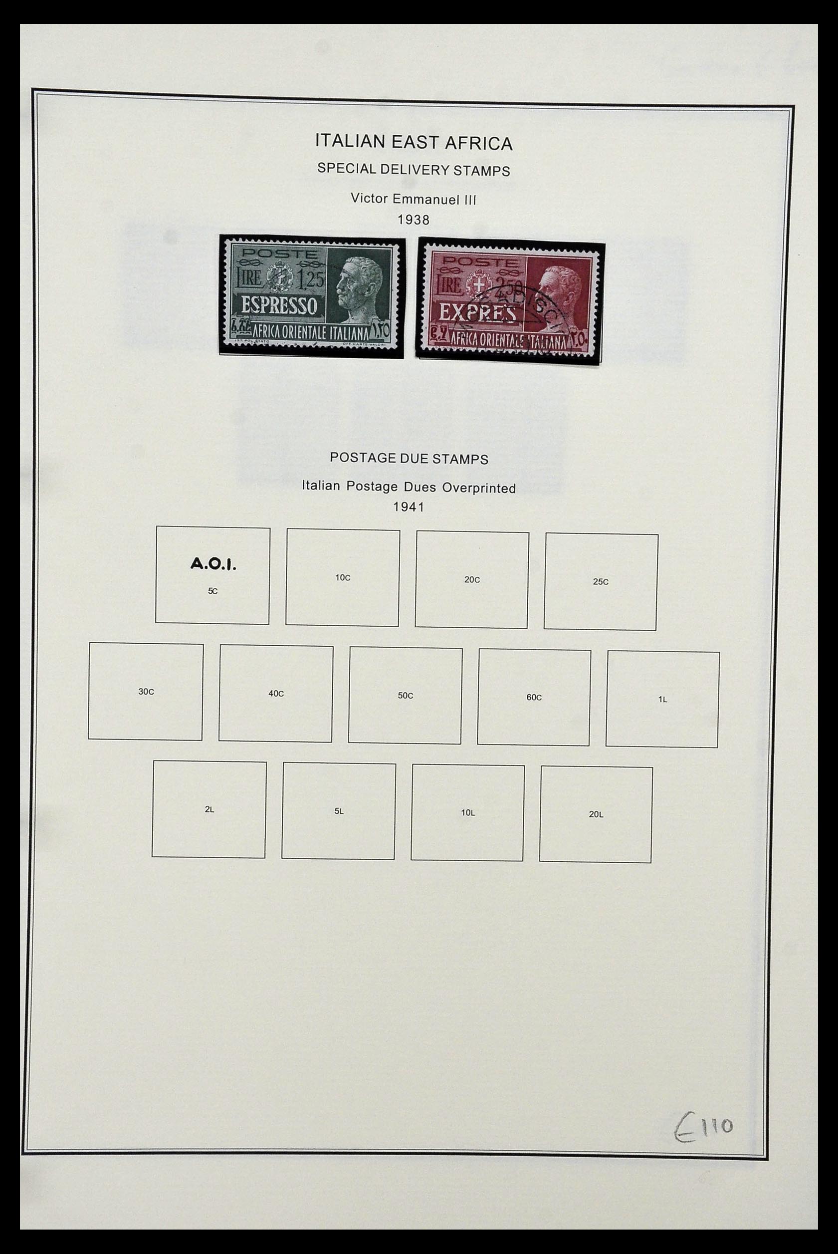 34320 104 - Postzegelverzameling 34320 Italiaanse gebieden en koloniën 1874-1941.