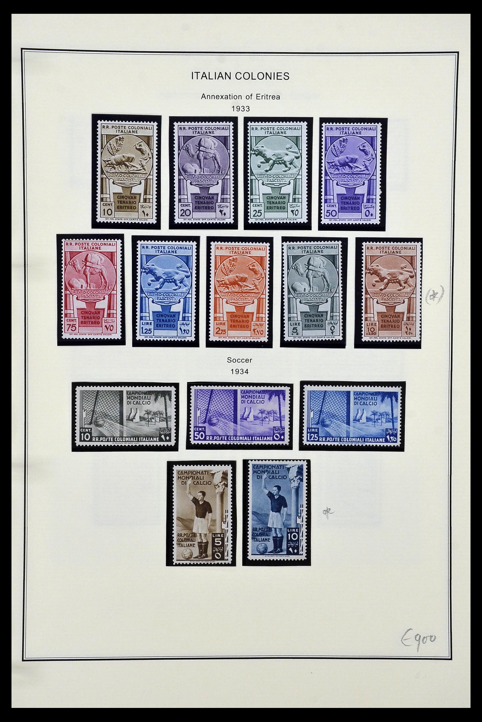 34320 107 - Postzegelverzameling 34320 Italiaanse gebieden en koloniën 1874-1941.