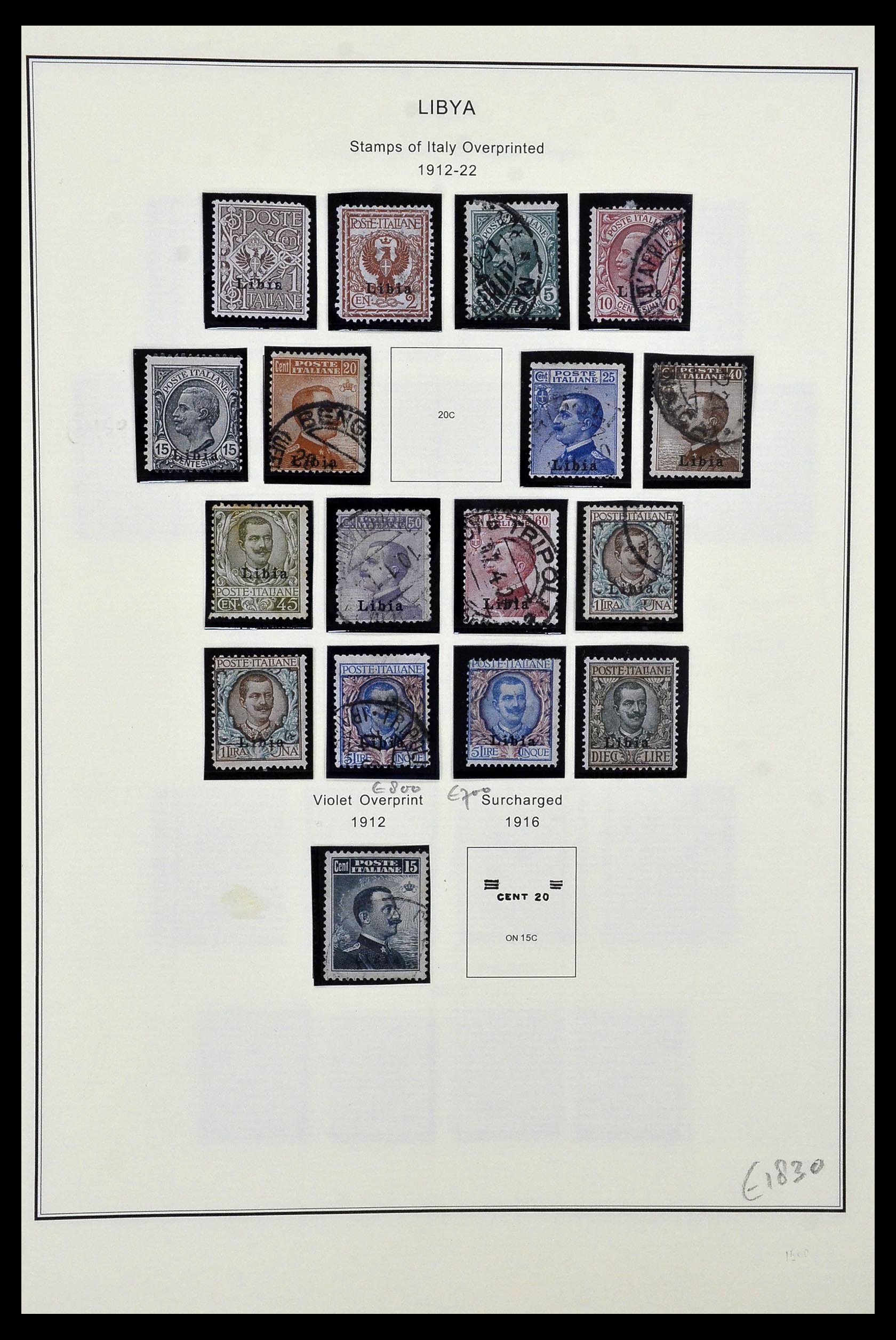 34320 112 - Postzegelverzameling 34320 Italiaanse gebieden en koloniën 1874-1941.