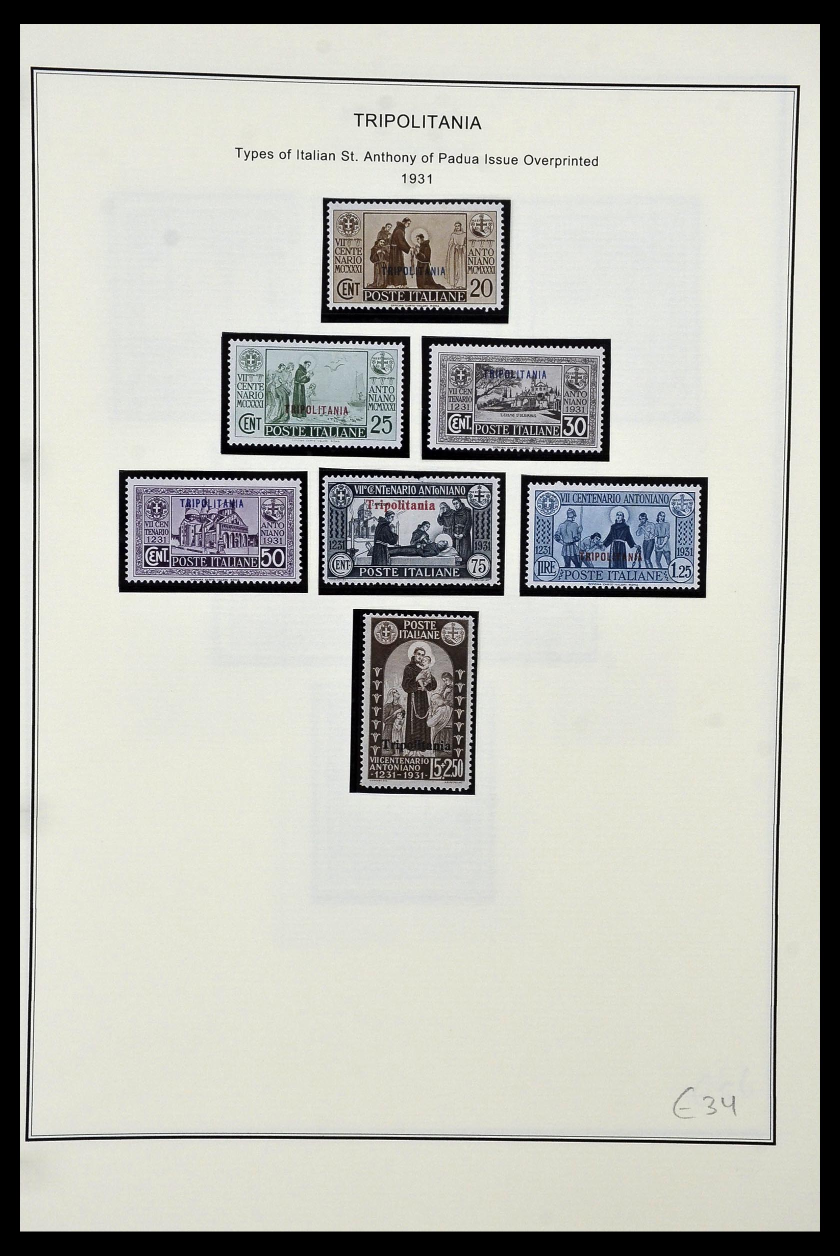 34320 131 - Postzegelverzameling 34320 Italiaanse gebieden en koloniën 1874-1941.