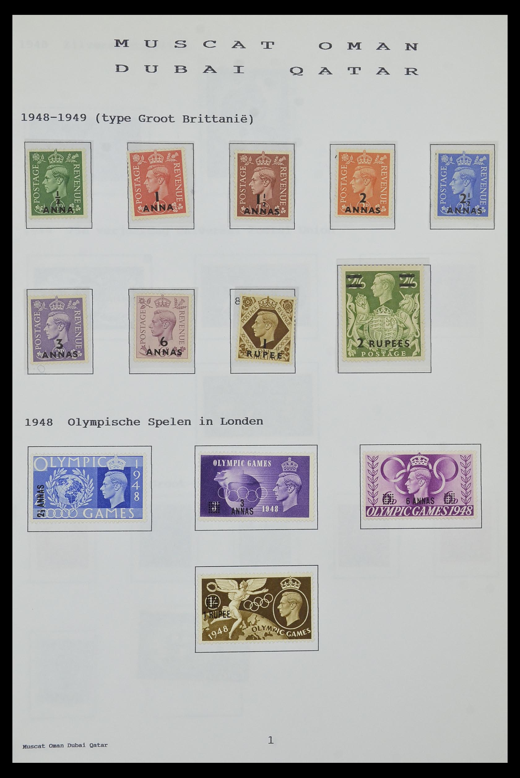 34323 161 - Postzegelverzameling 34323 Engelse koloniën George VI 1937-1952.