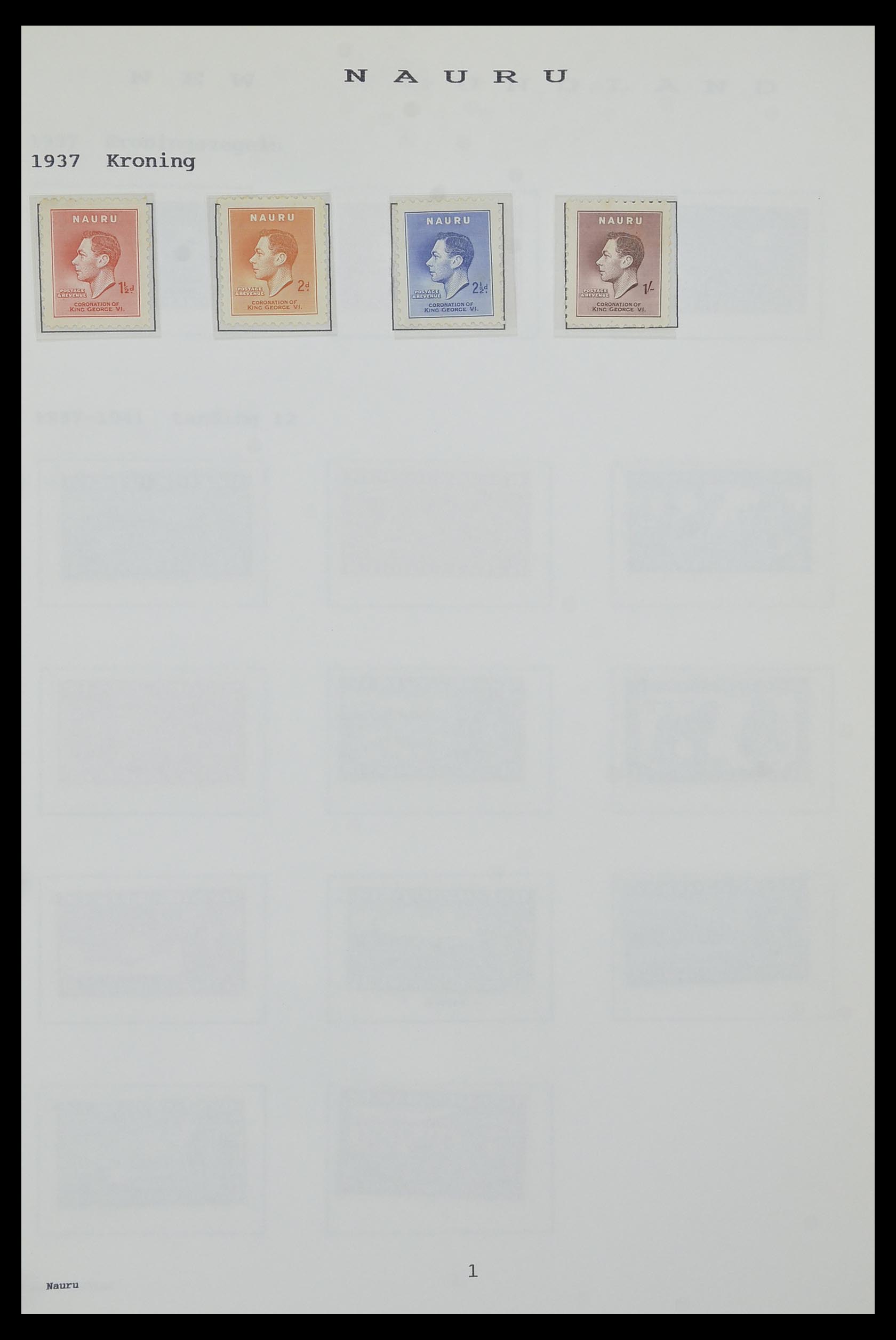 34323 165 - Postzegelverzameling 34323 Engelse koloniën George VI 1937-1952.