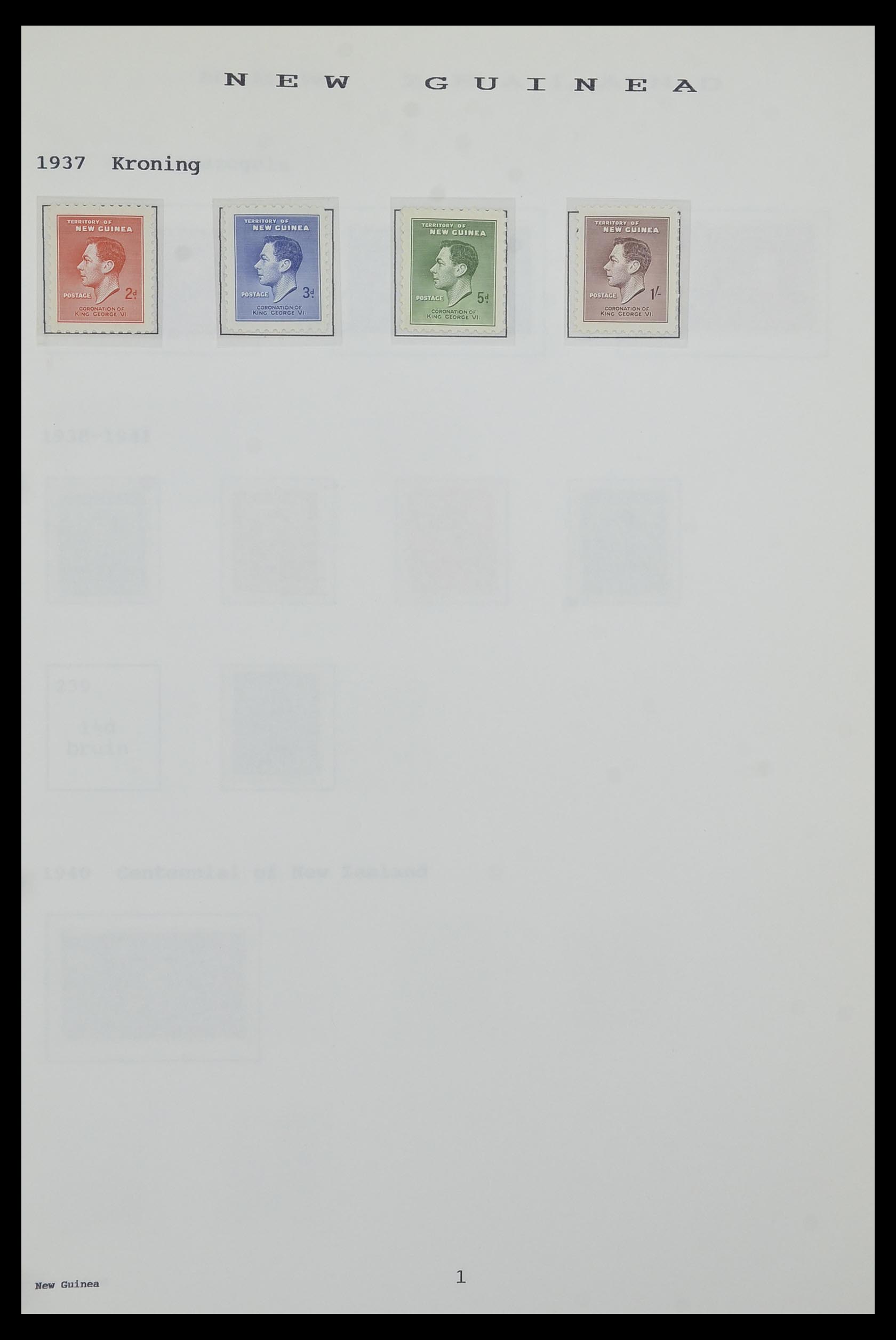 34323 168 - Postzegelverzameling 34323 Engelse koloniën George VI 1937-1952.