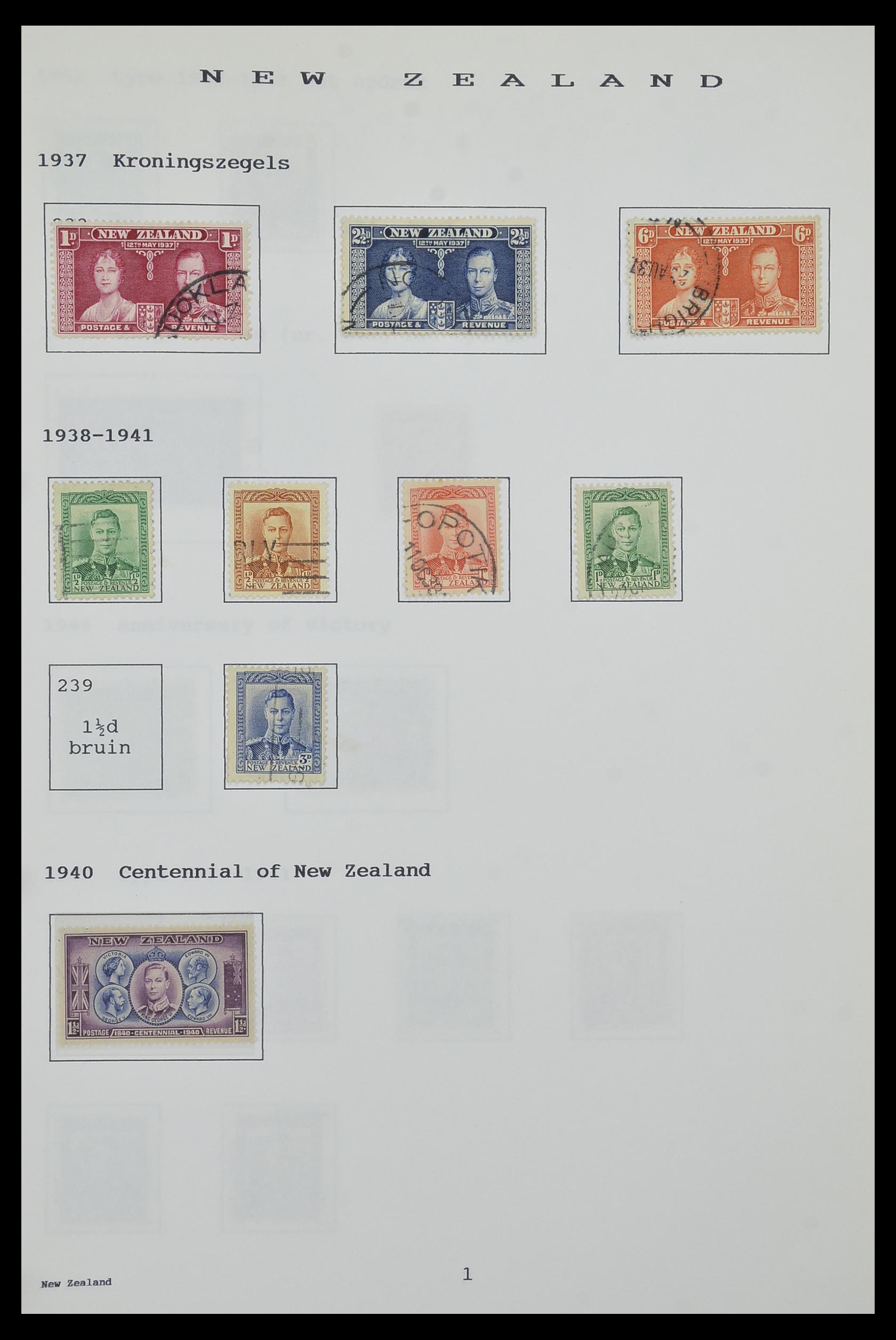 34323 169 - Postzegelverzameling 34323 Engelse koloniën George VI 1937-1952.