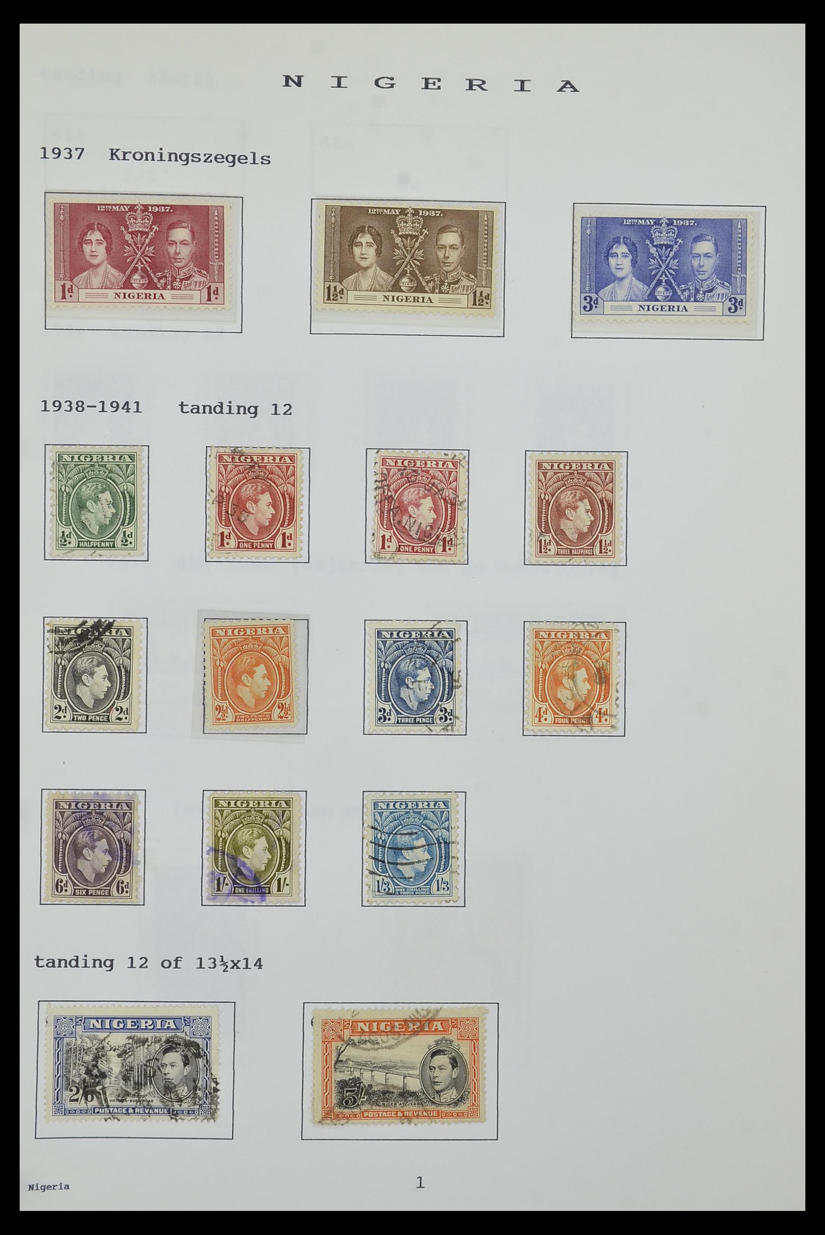 34323 172 - Postzegelverzameling 34323 Engelse koloniën George VI 1937-1952.