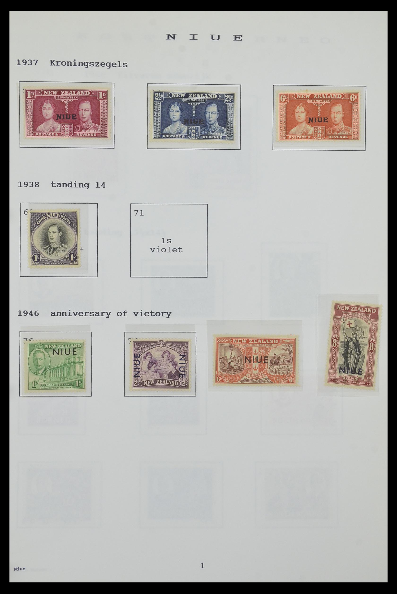34323 174 - Postzegelverzameling 34323 Engelse koloniën George VI 1937-1952.