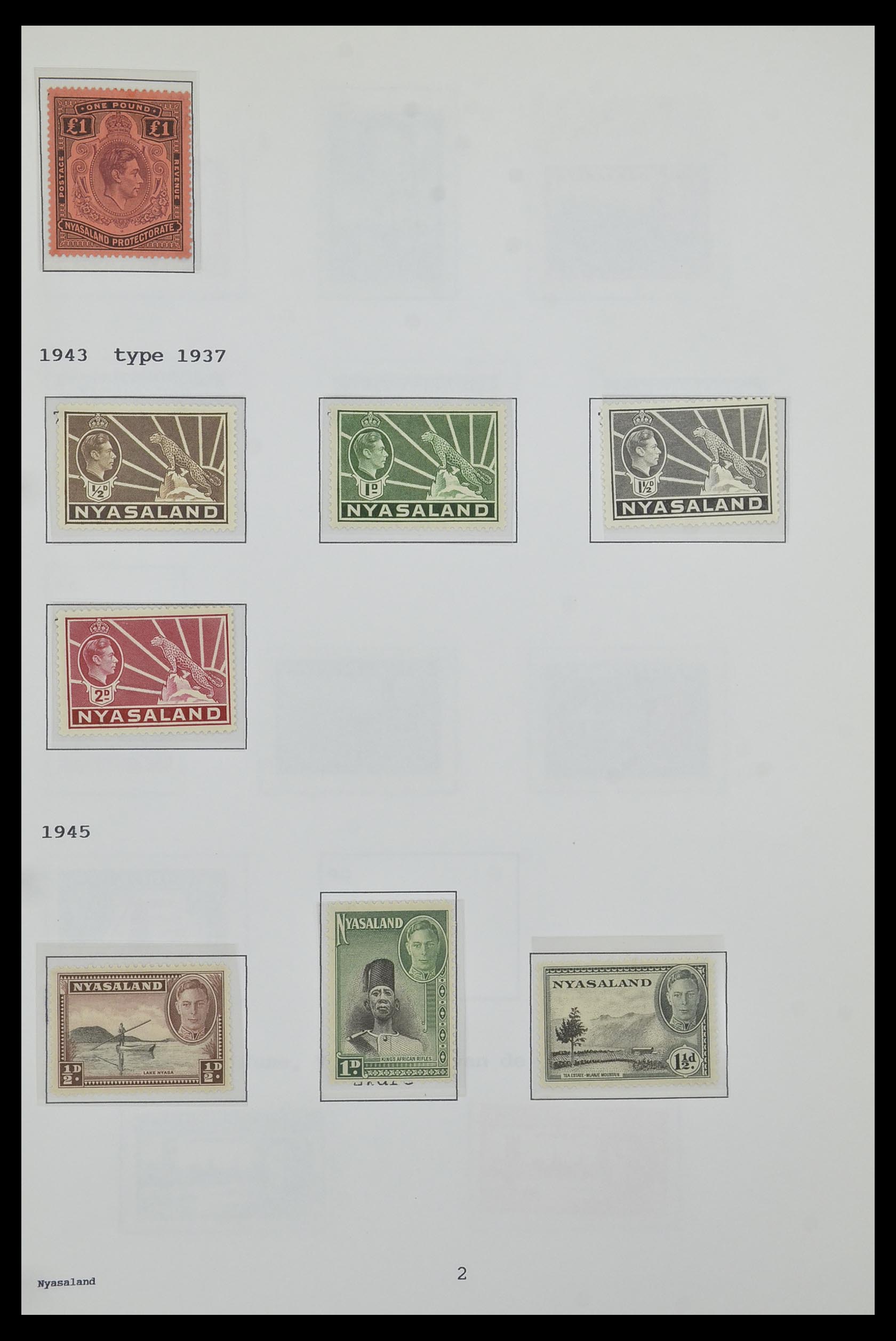34323 180 - Postzegelverzameling 34323 Engelse koloniën George VI 1937-1952.