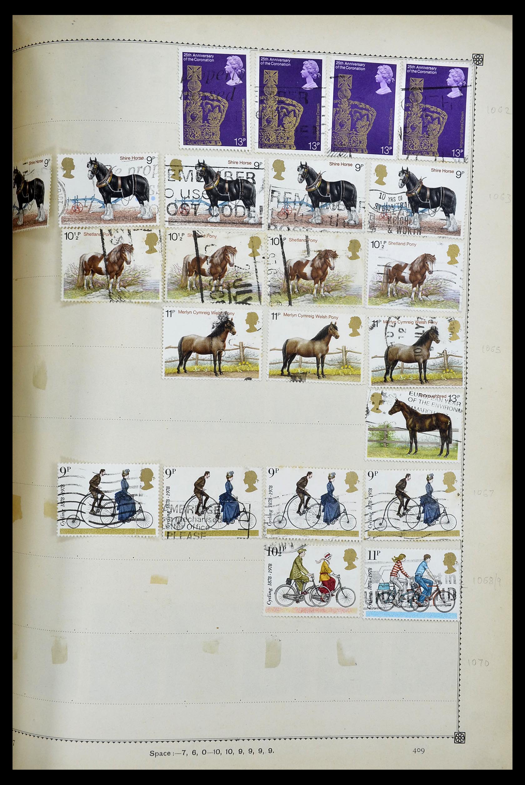 34352 166 - Postzegelverzameling 34352 Engeland 1860-1970.