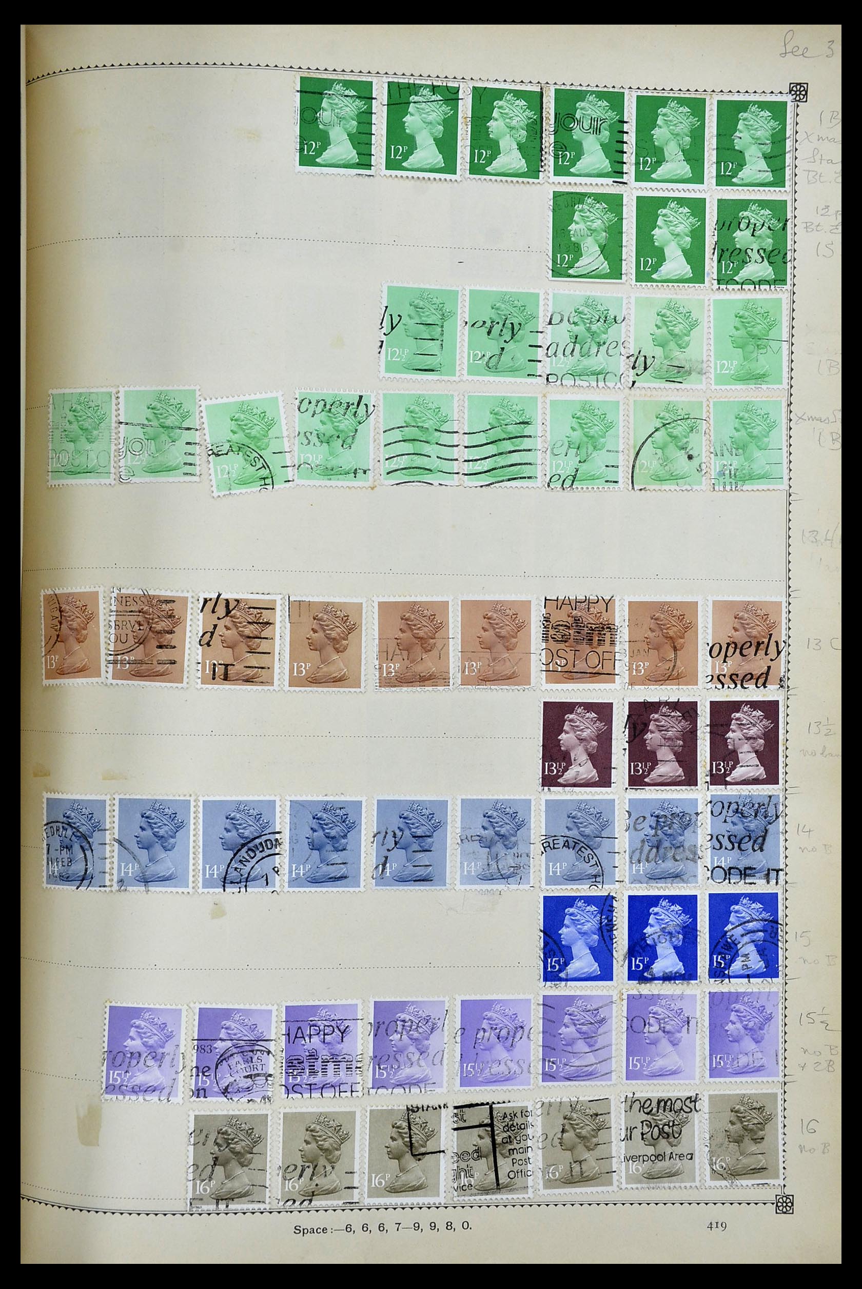 34352 171 - Postzegelverzameling 34352 Engeland 1860-1970.