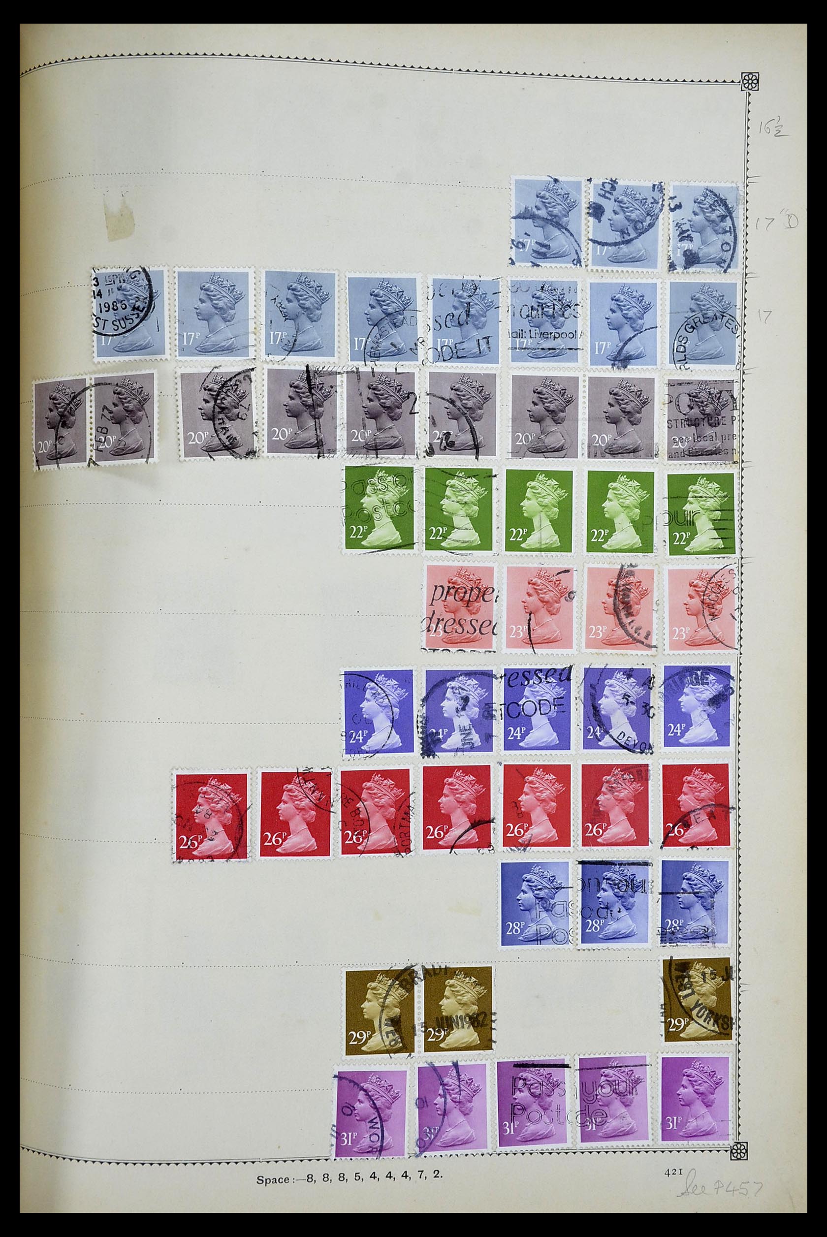 34352 172 - Postzegelverzameling 34352 Engeland 1860-1970.